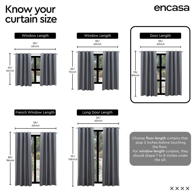 Encasa window curtains - Ideal for kitchen ambiance