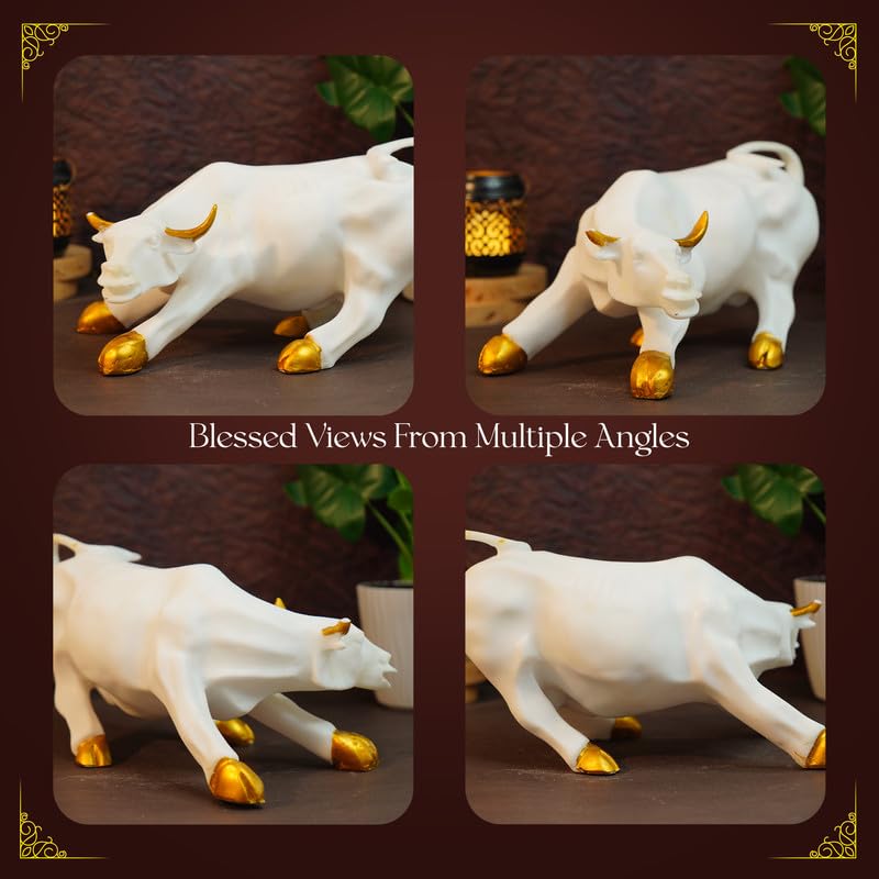 Ekhasa Bull Showpiece - Unique shelf accent