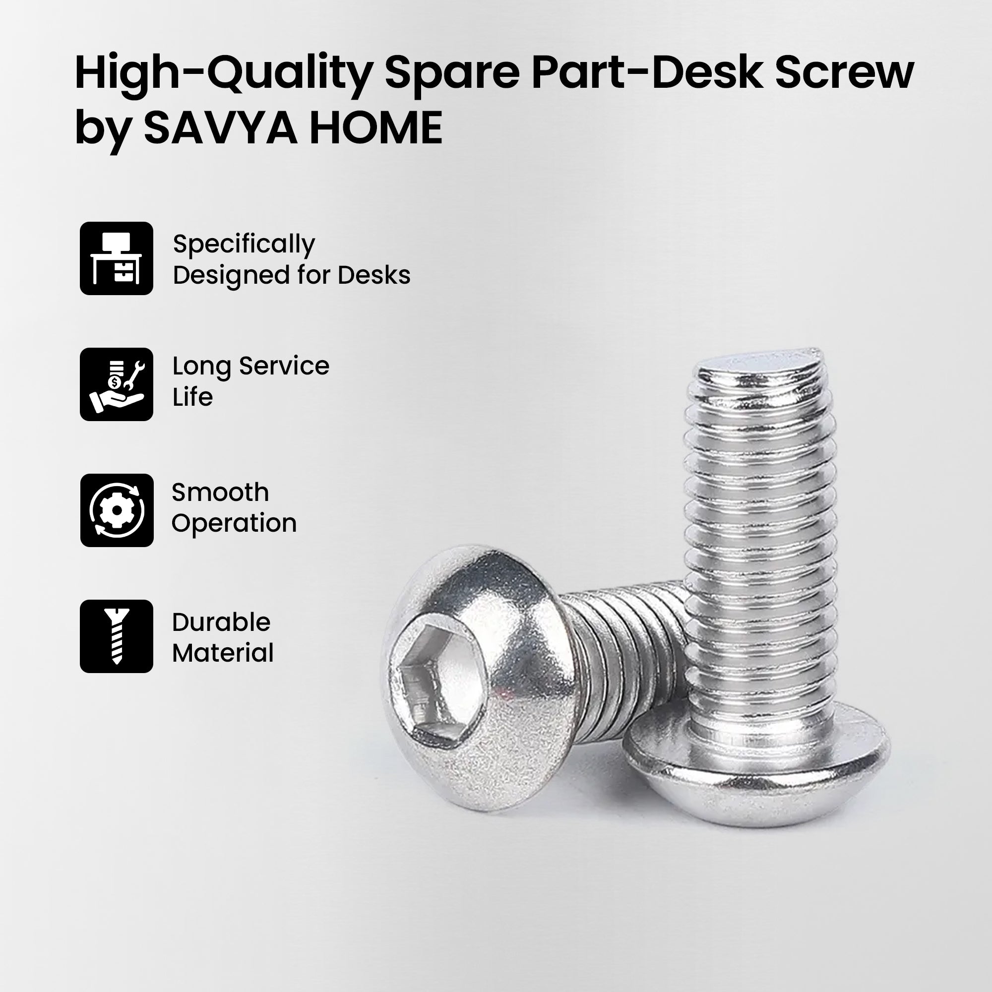 SAVYA HOME Barstool Screws - Heavy-duty support for flexibility
