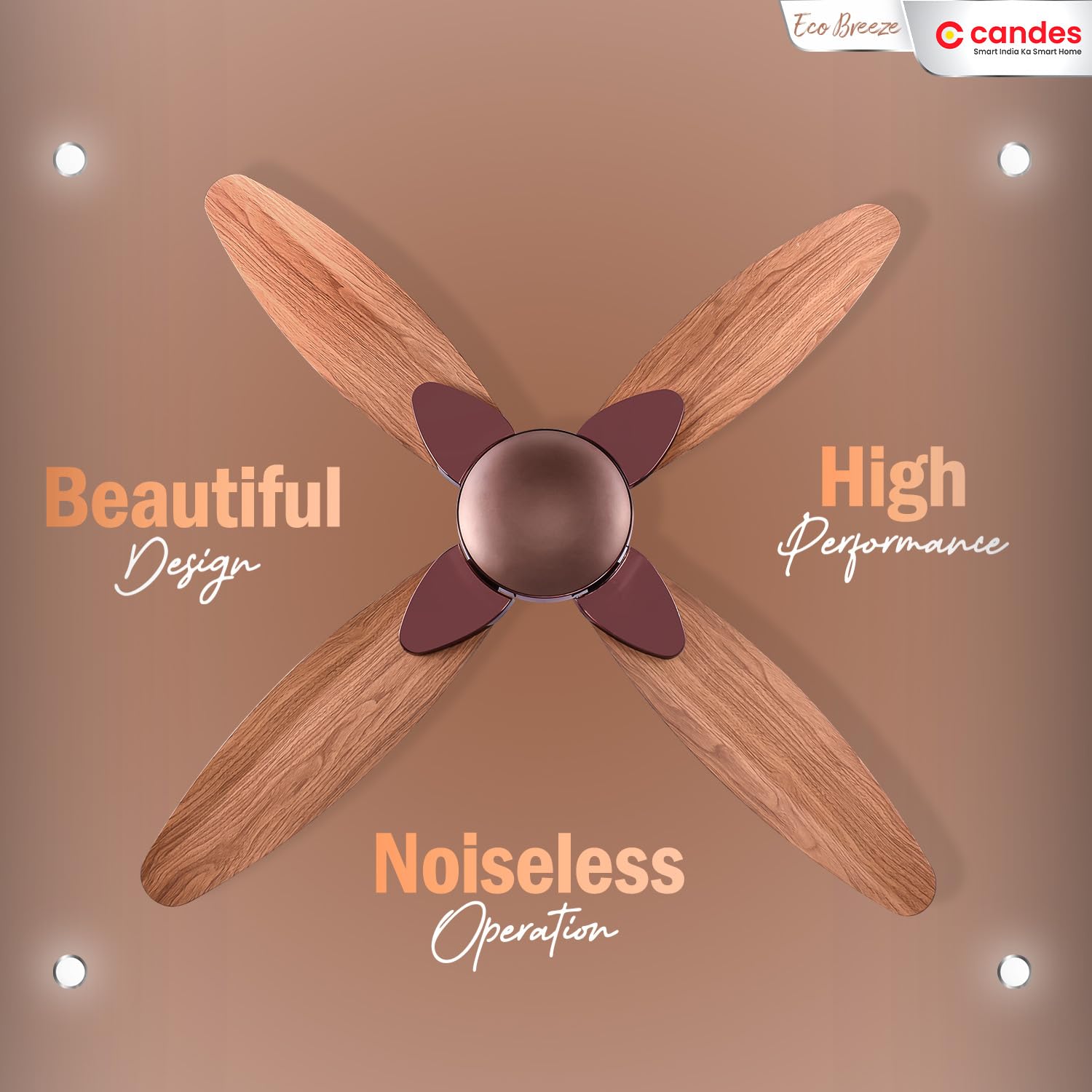 Candes EcoBreeze Ceiling Fan - Comfortable bedroom