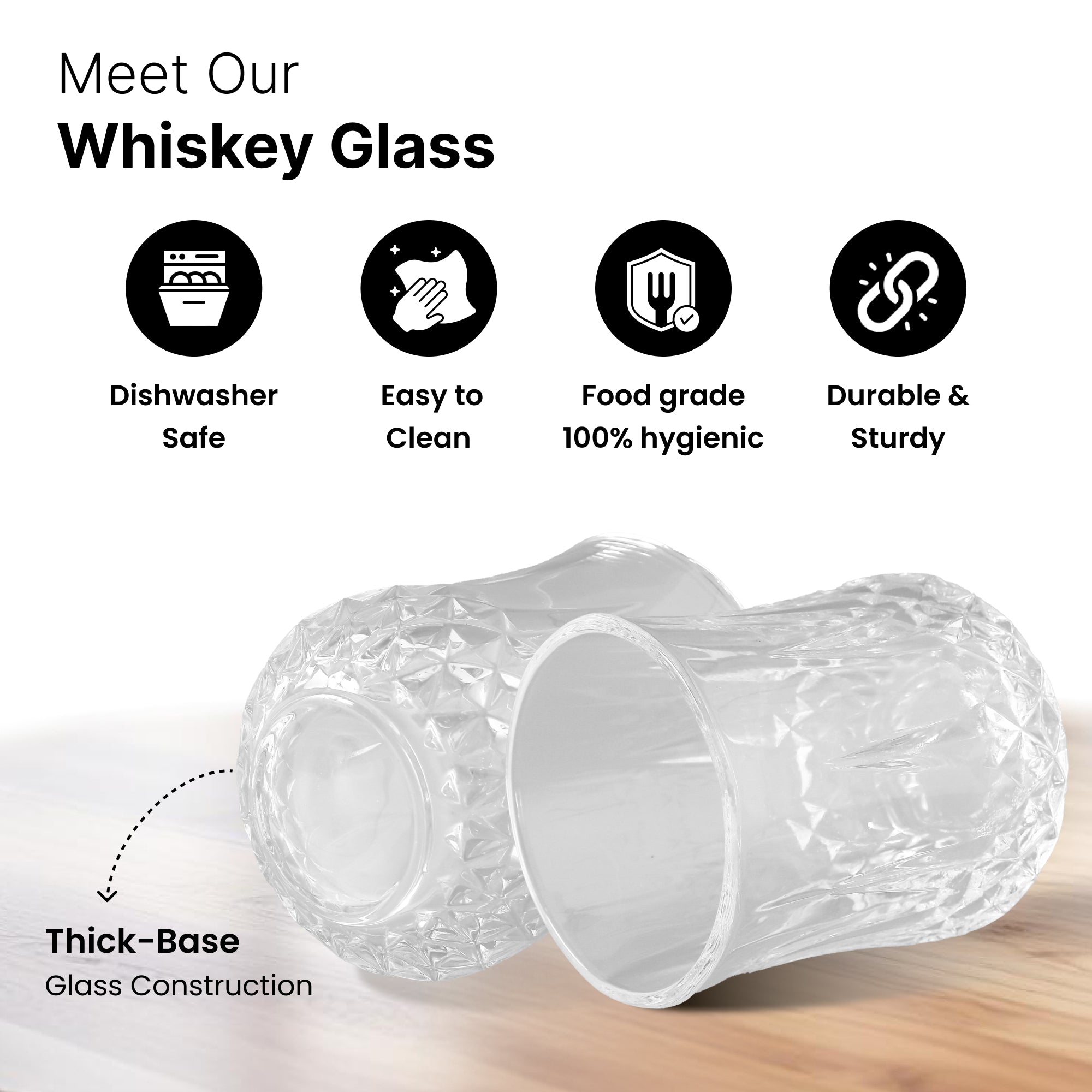 UMAI whiskey glasses - crystal clarity for whiskey lovers