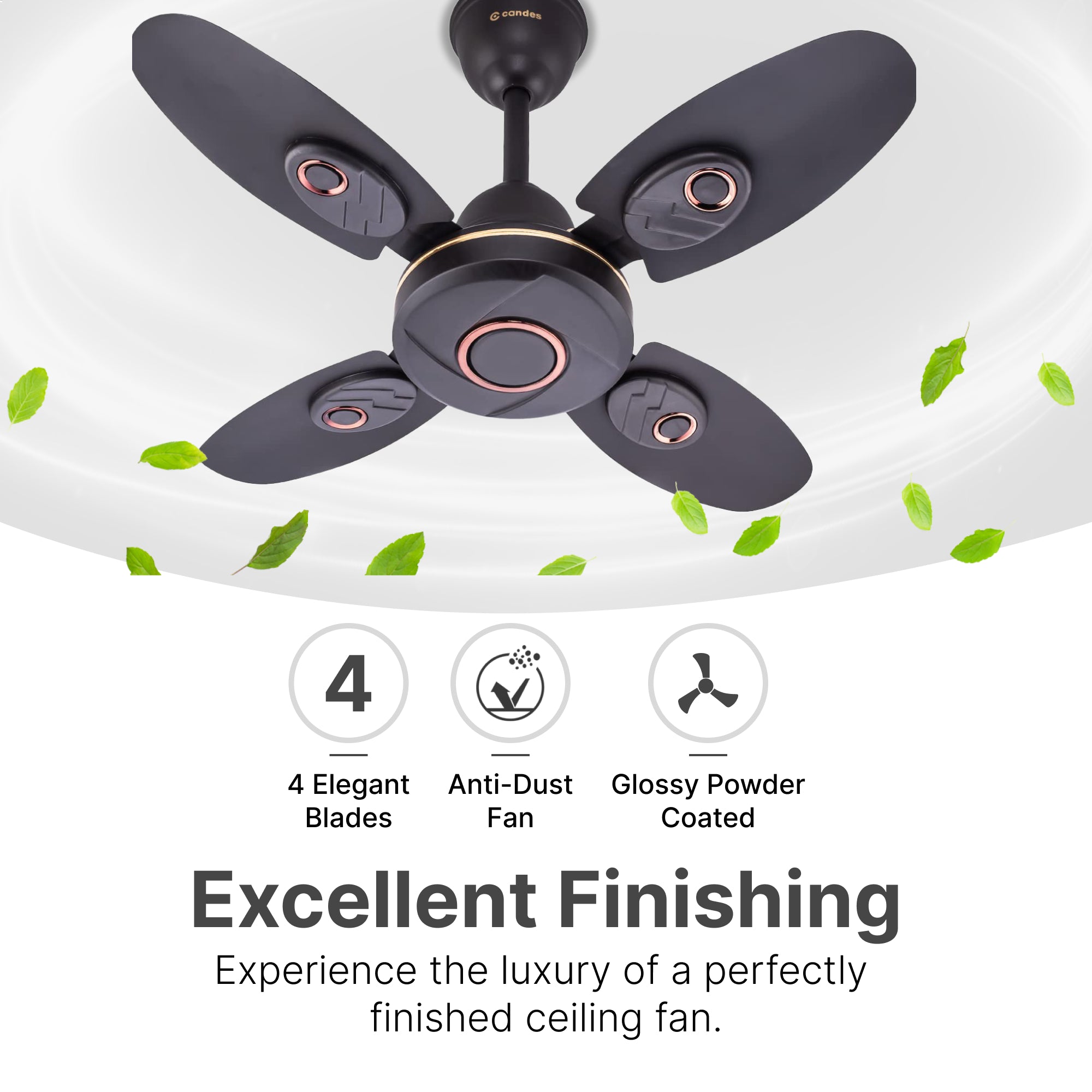 Candes Nexo Ceiling Fan - Stylish balcony installation