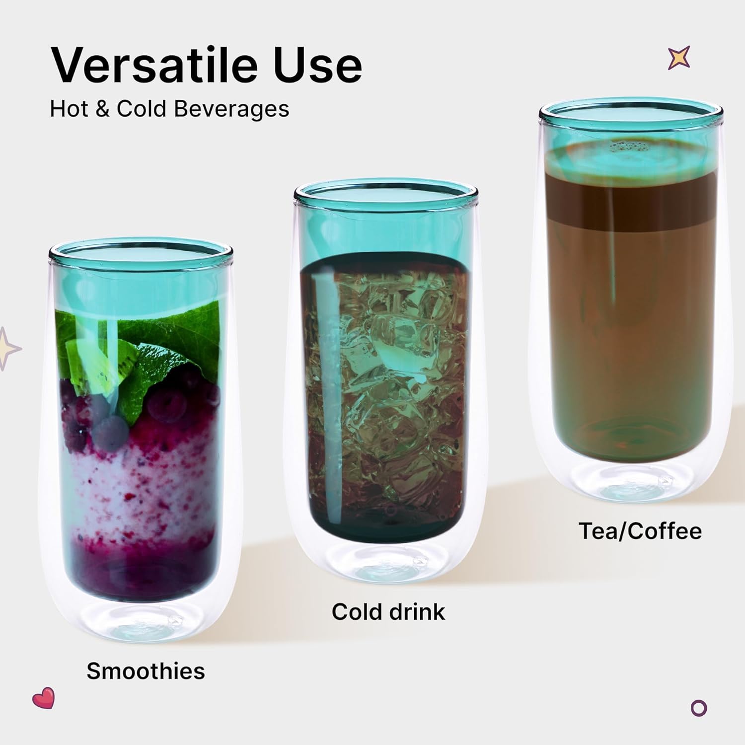 Kuber Industries glass set - perfect for coffee lovers