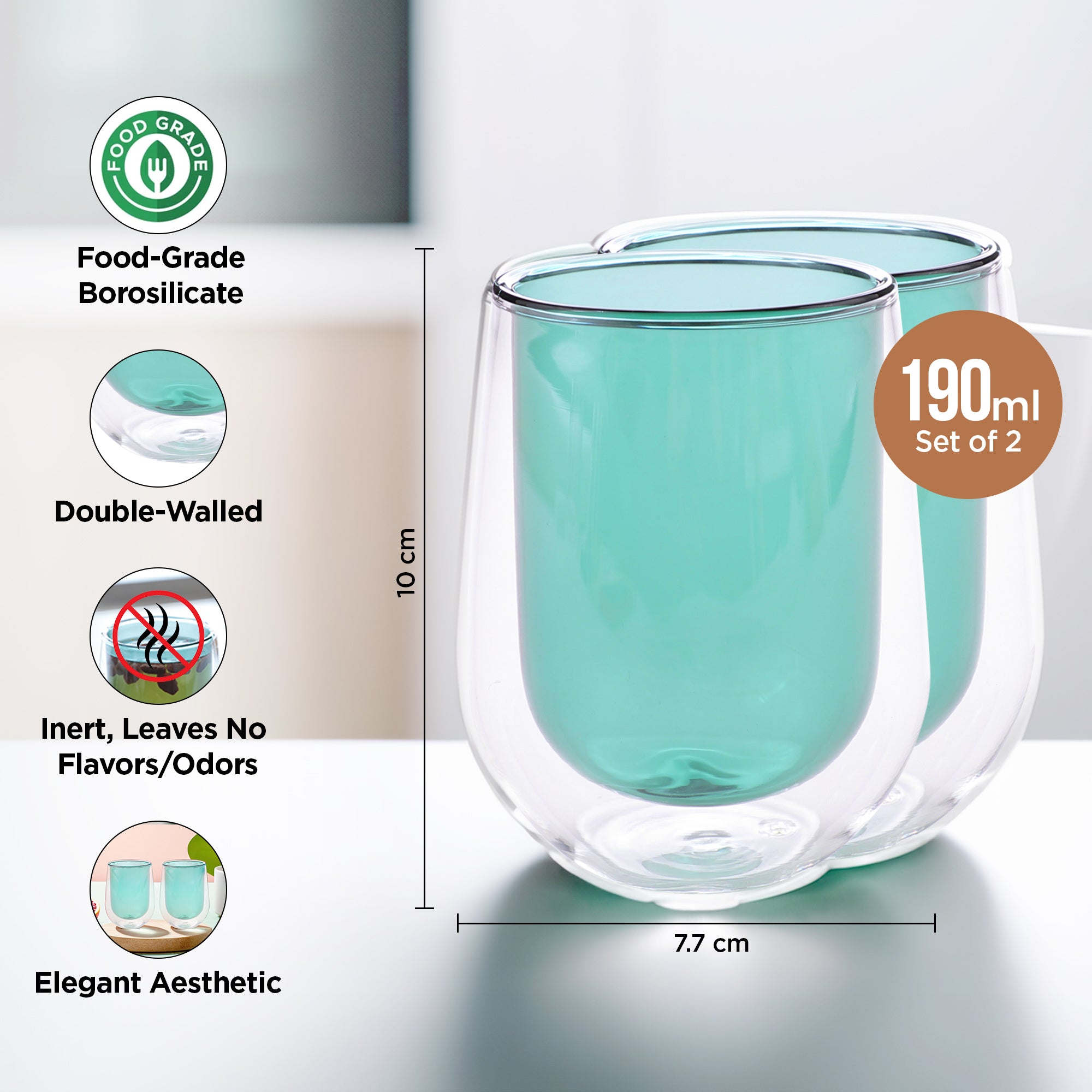 UMAI Double Wall Coffee Mug - Great for entertaining guests