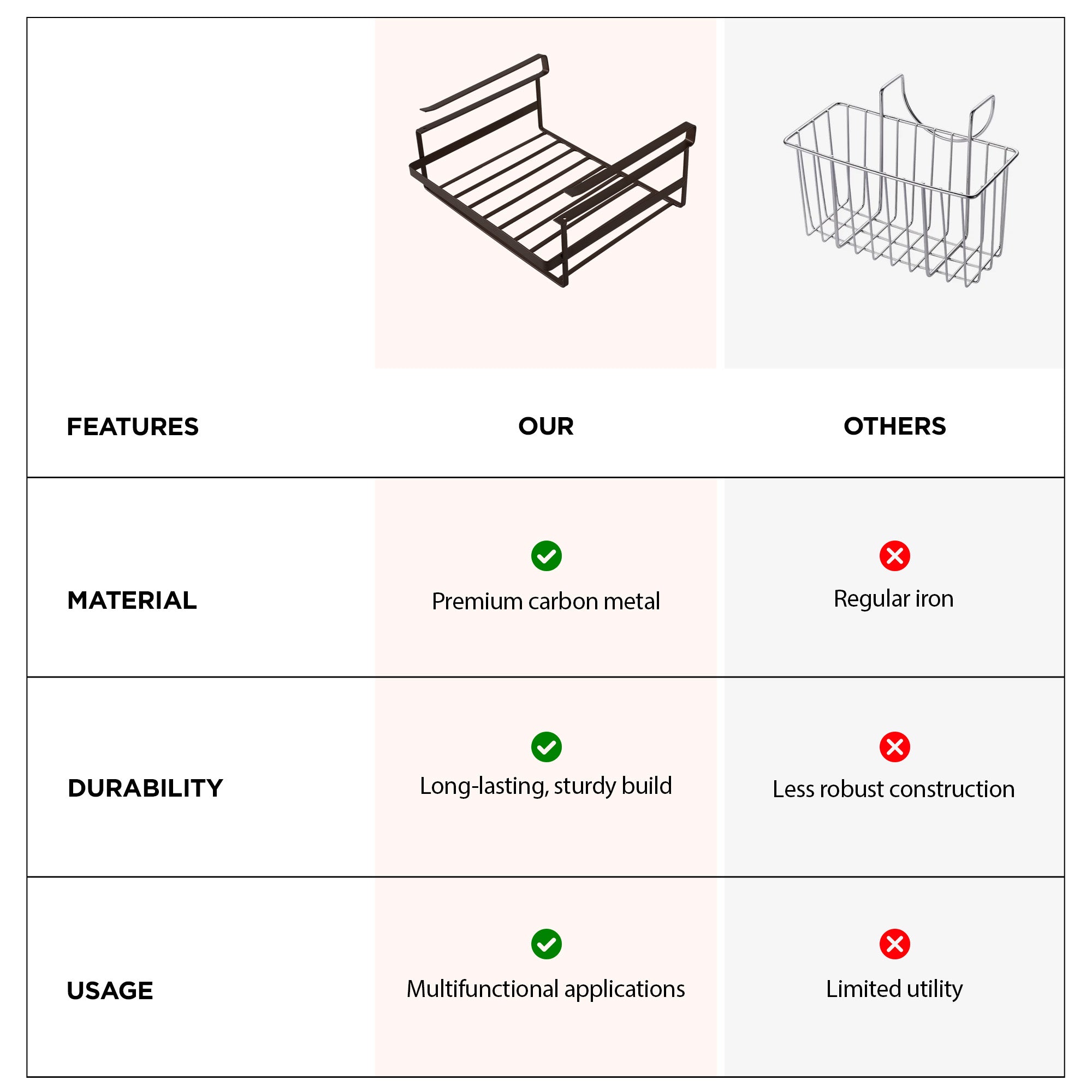 UMAI shelf basket - bathroom organizer
