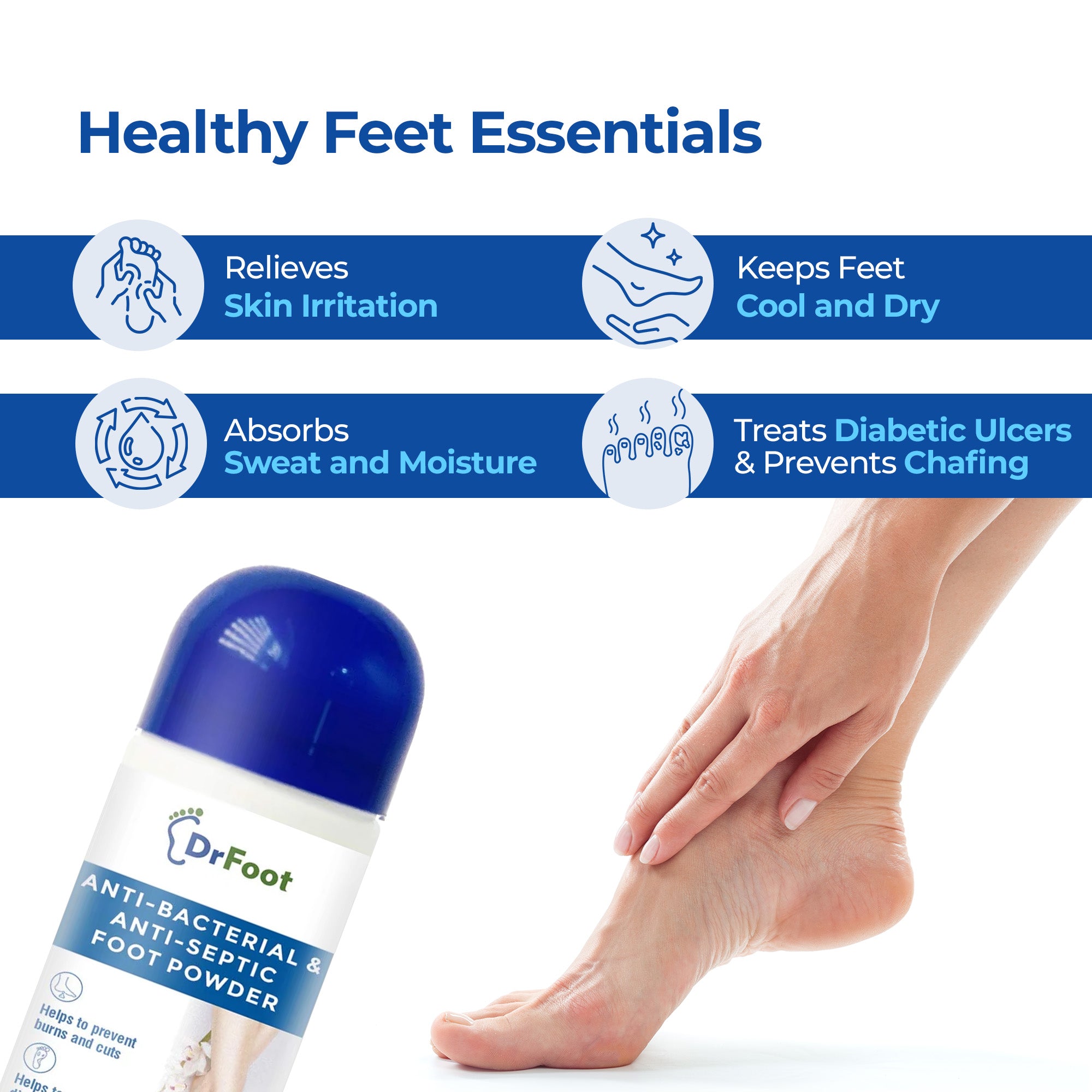 Dr Foot Odor Fighting Foot Powder - Ideal for athletes and gym lovers