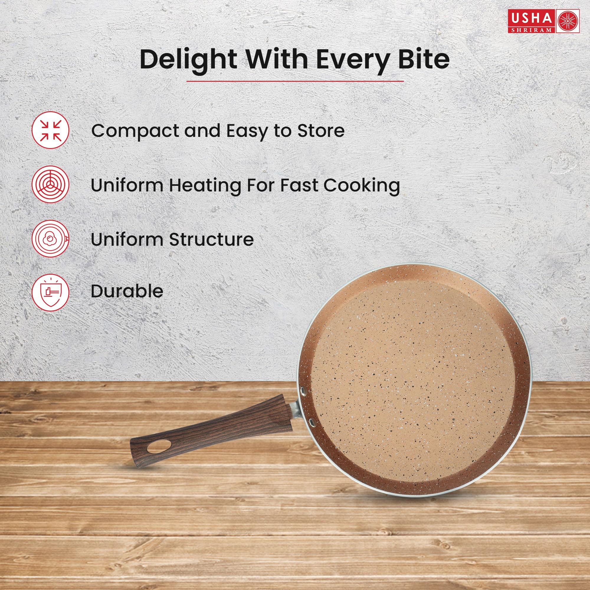 USHA SHRIRAM Non Stick Fry Pan - Preparing pancakes for brunch