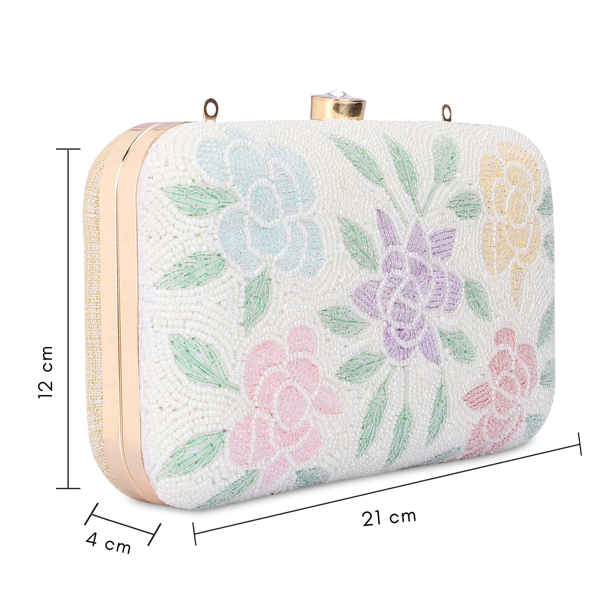 Clownfish Norah clutch - floral design for weddings
