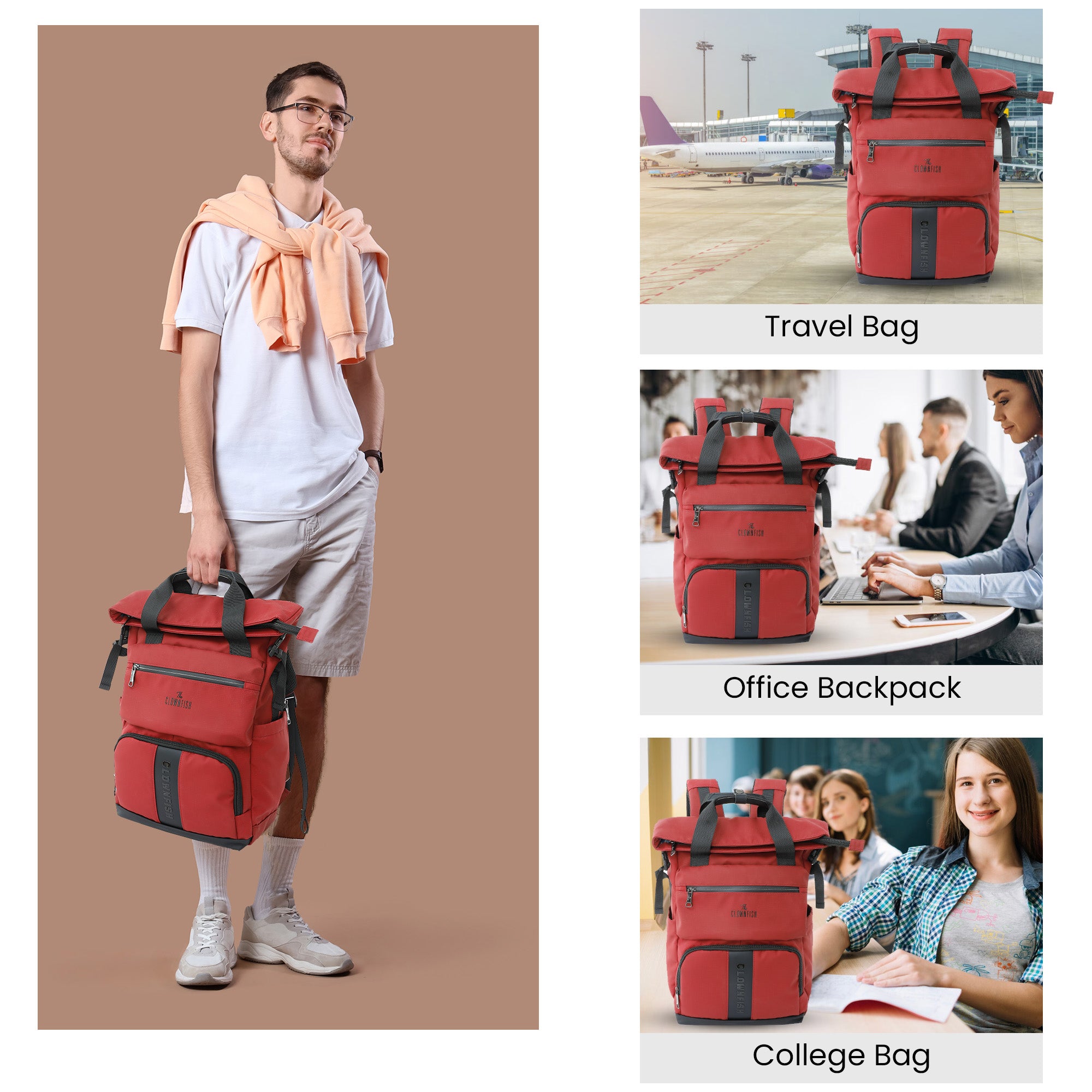 Clownfish Chromepack Laptop Backpack - Travel Companion