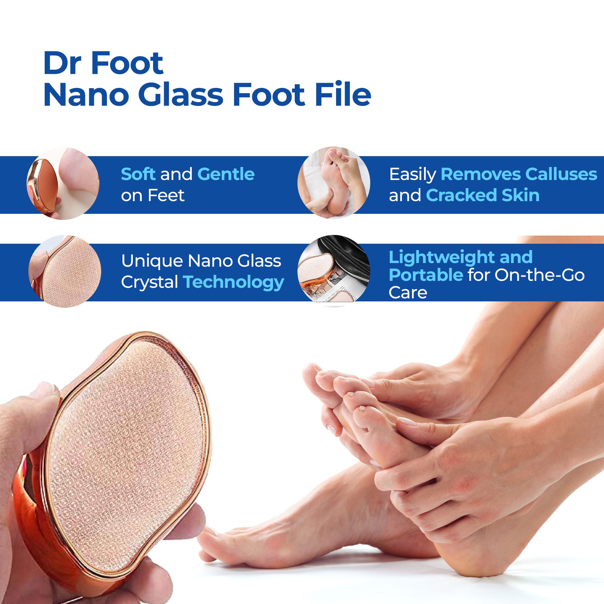 Dr Foot Foot Mask with Glycolic Acid - Pampering session