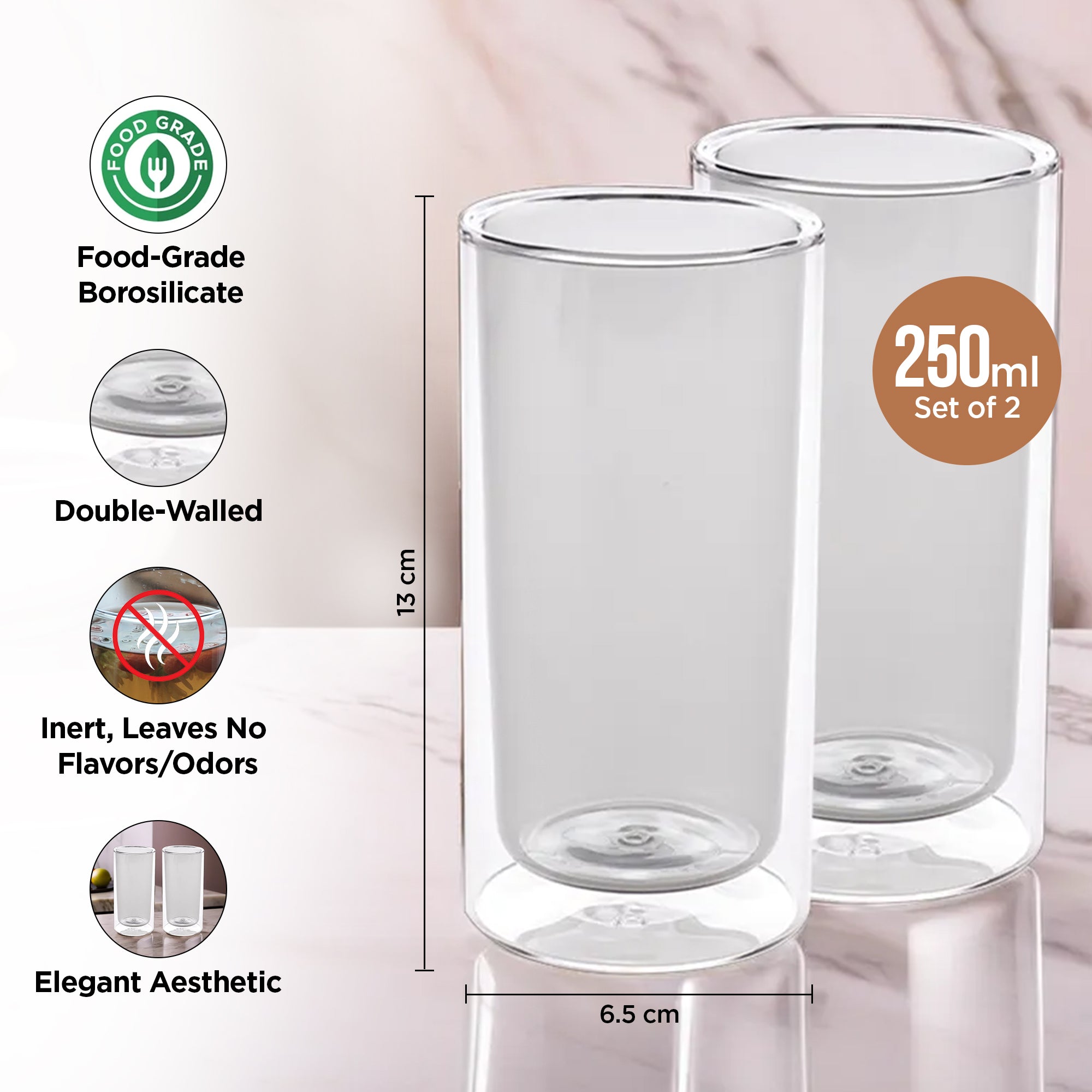 UMAI Borosilicate Glass Mug - Modern Dining Experience