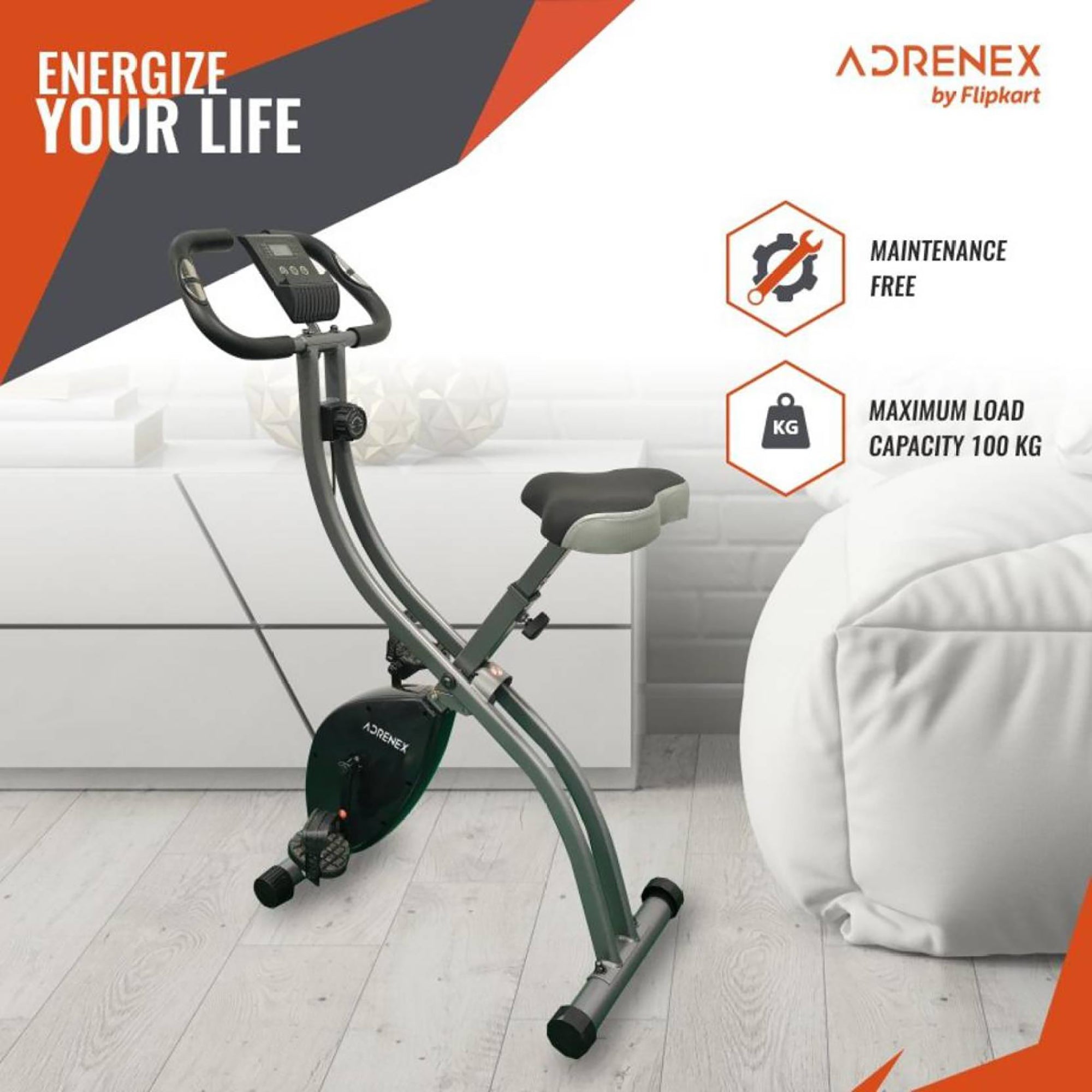 Reach cardio bike - adjustable resistance exercise equipment