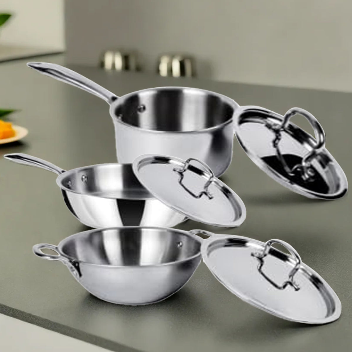 Usha Shriram stainless steel fry pan - Durable for everyday use