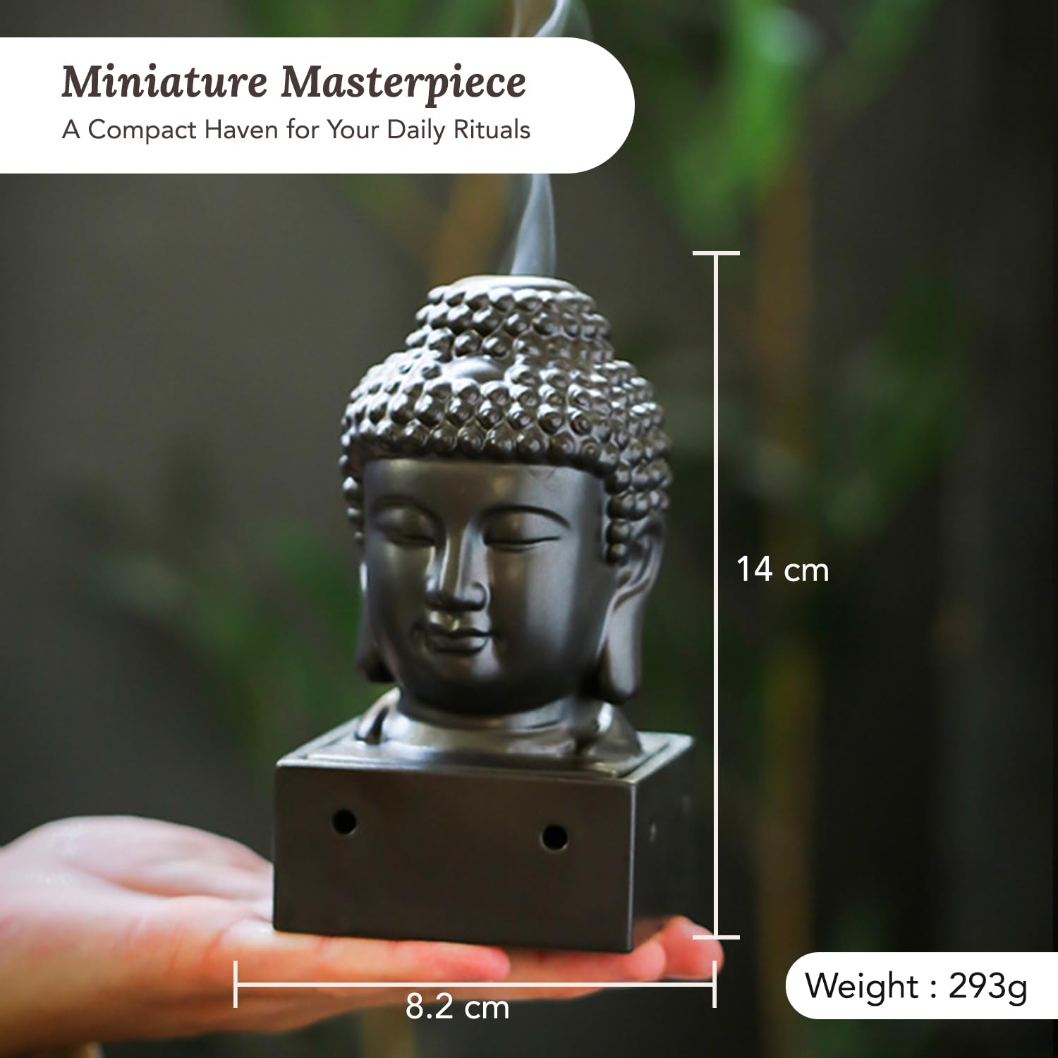 Ekhasa ceramic incense holder - fireproof for safe use