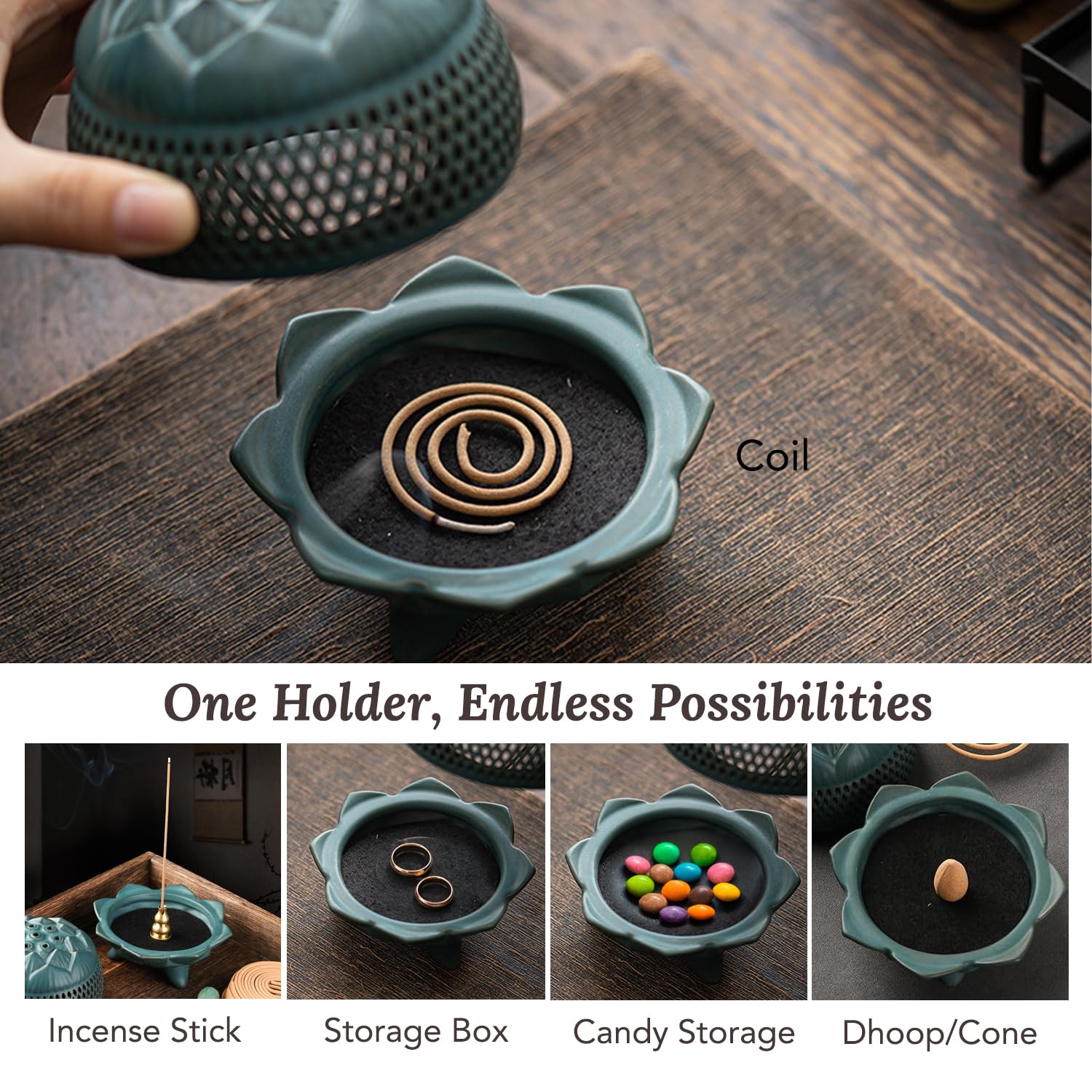 Ekhasa ceramic incense holder - soothing aroma addition