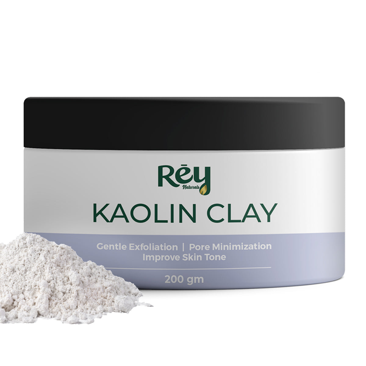 Rey Naturals Kaolin Clay Powder - gentle exfoliation for skin