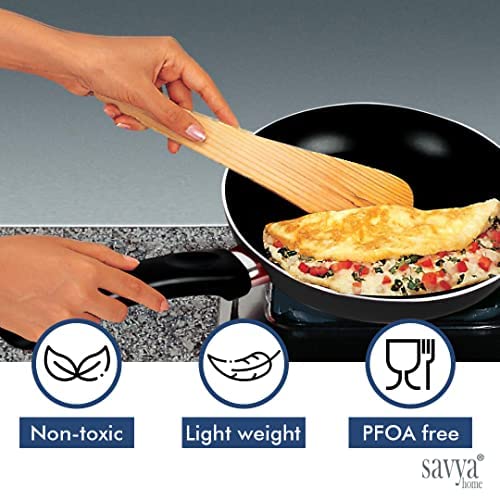 SAVYA HOME Non Stick Frying Pan - Cooking on induction stovetops