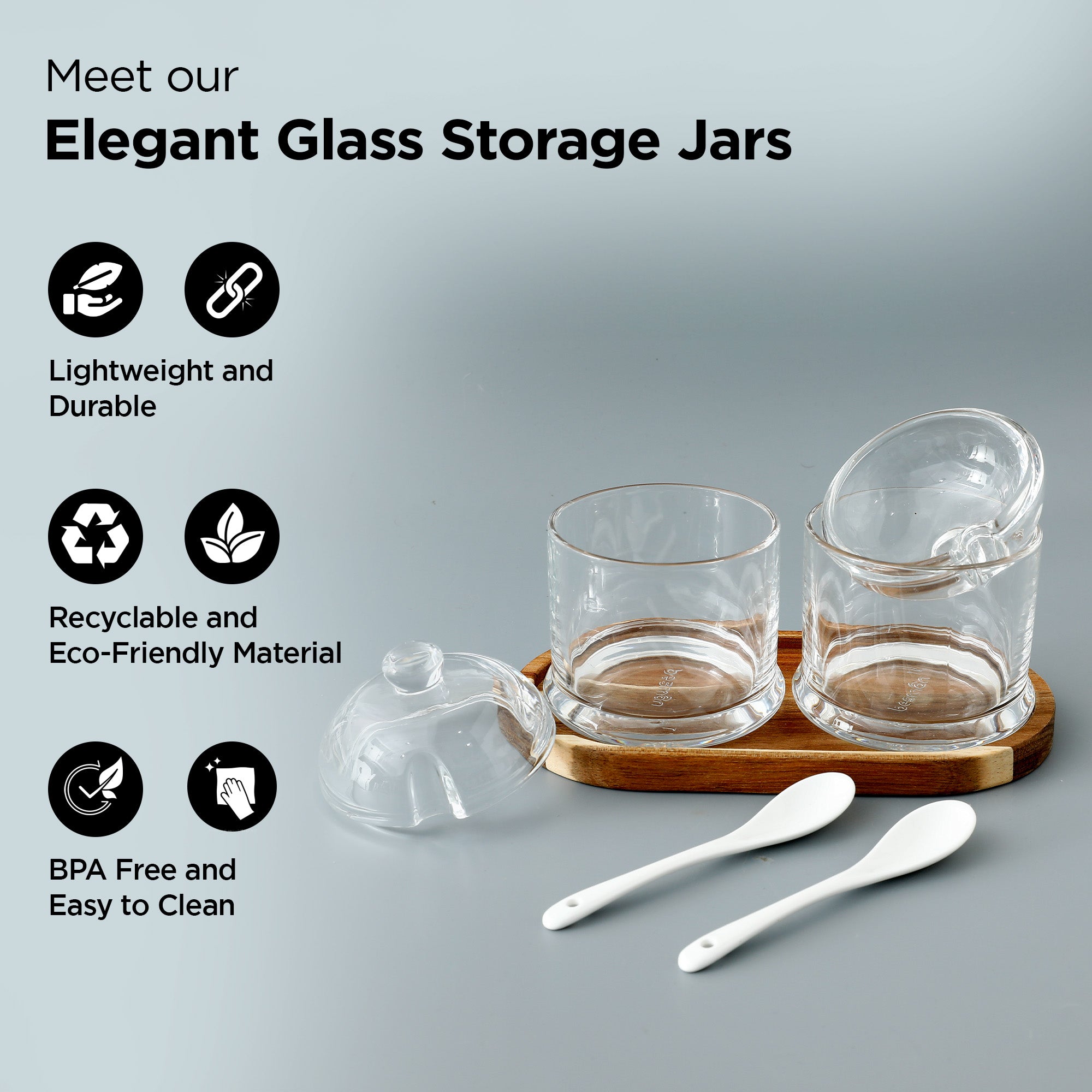 The Better Home glass jars with lids - perfect for dry fruits