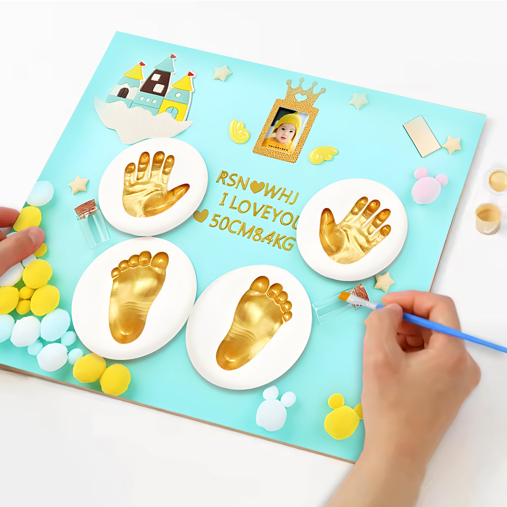 Buy Baby Hand Print & Footprint Kit: Casting Kit with Clay – GlobalBees ...