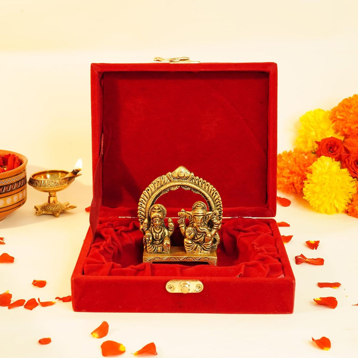 Ekhasa Pure Brass Ganesh Murti - Spiritual Gift