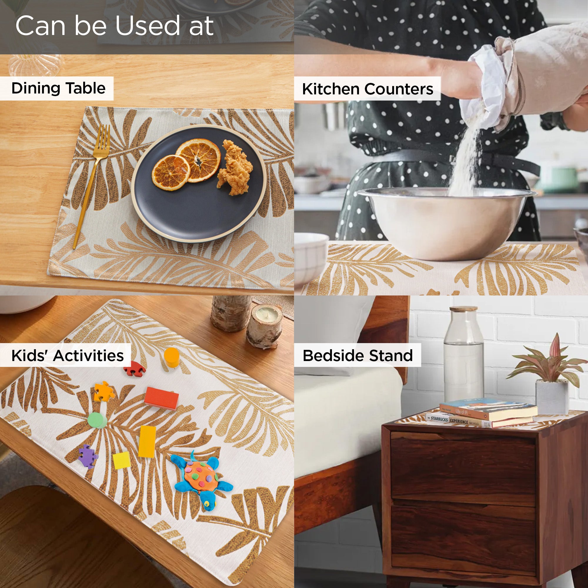 UMAI woven jacquard mat - family gathering