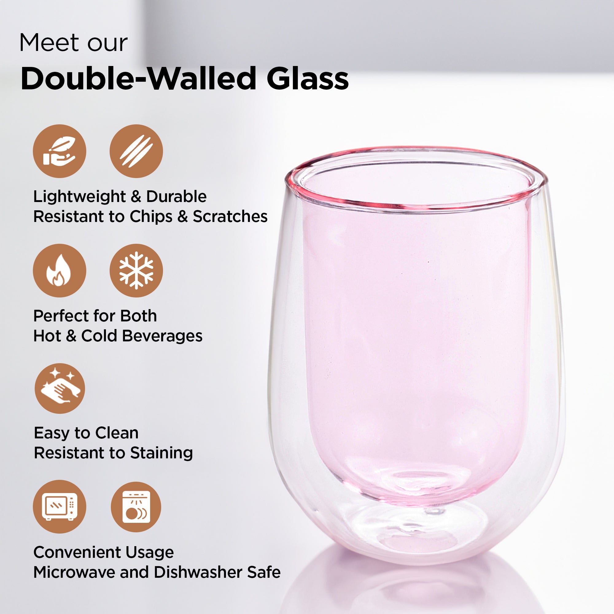 UMAI Double Wall Mug - Excellent for Iced Drinks