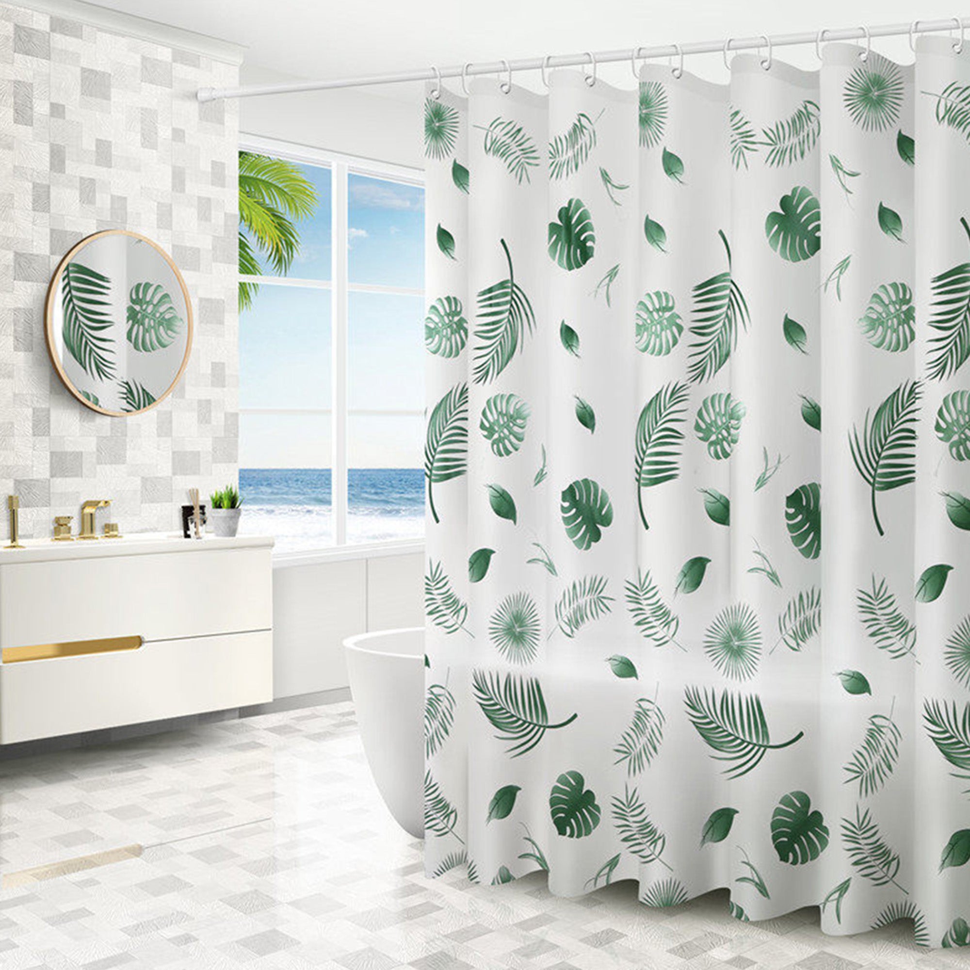 UMAI multicolor shower curtain - stylish bath accessory