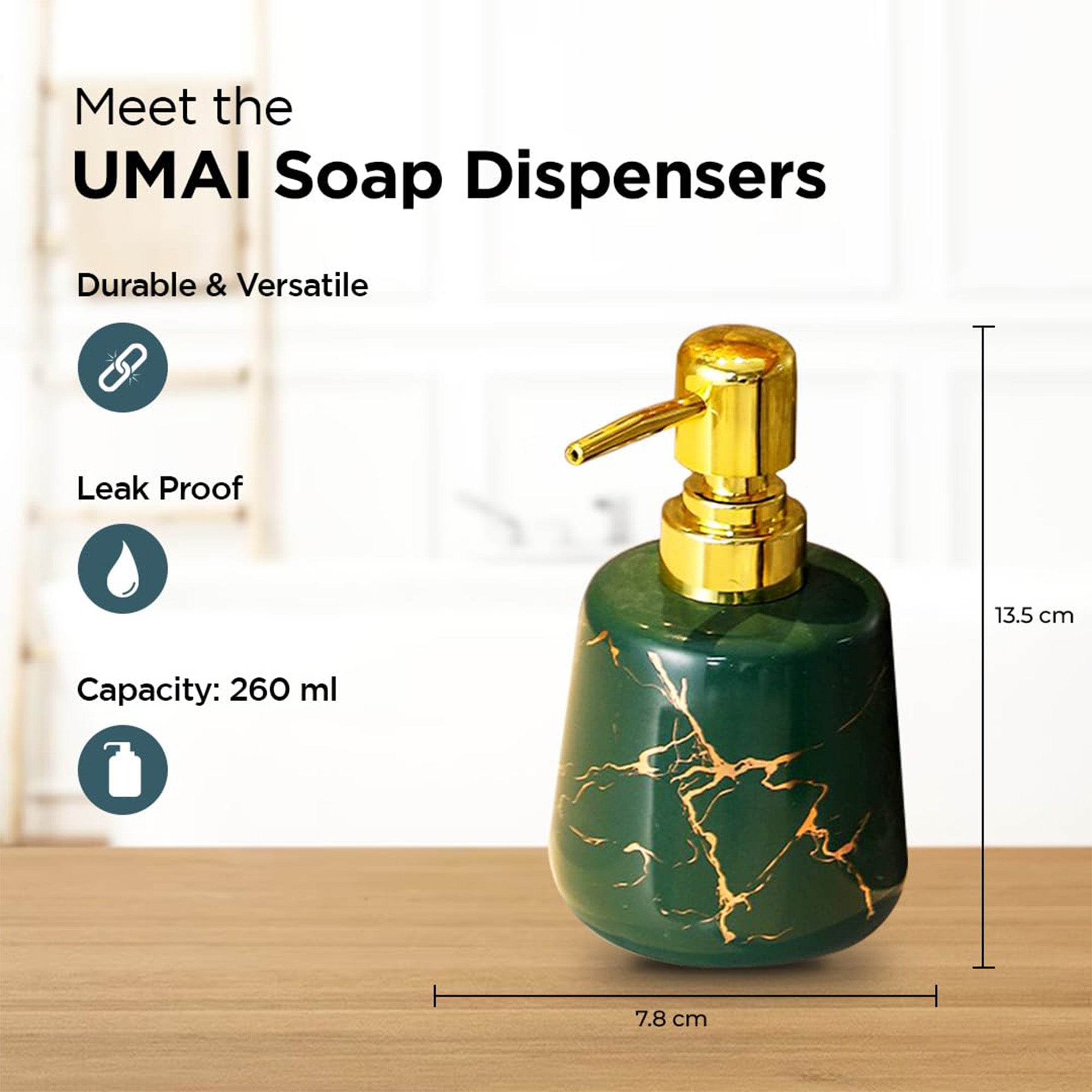 UMAI bathroom dispenser - compact and durable design