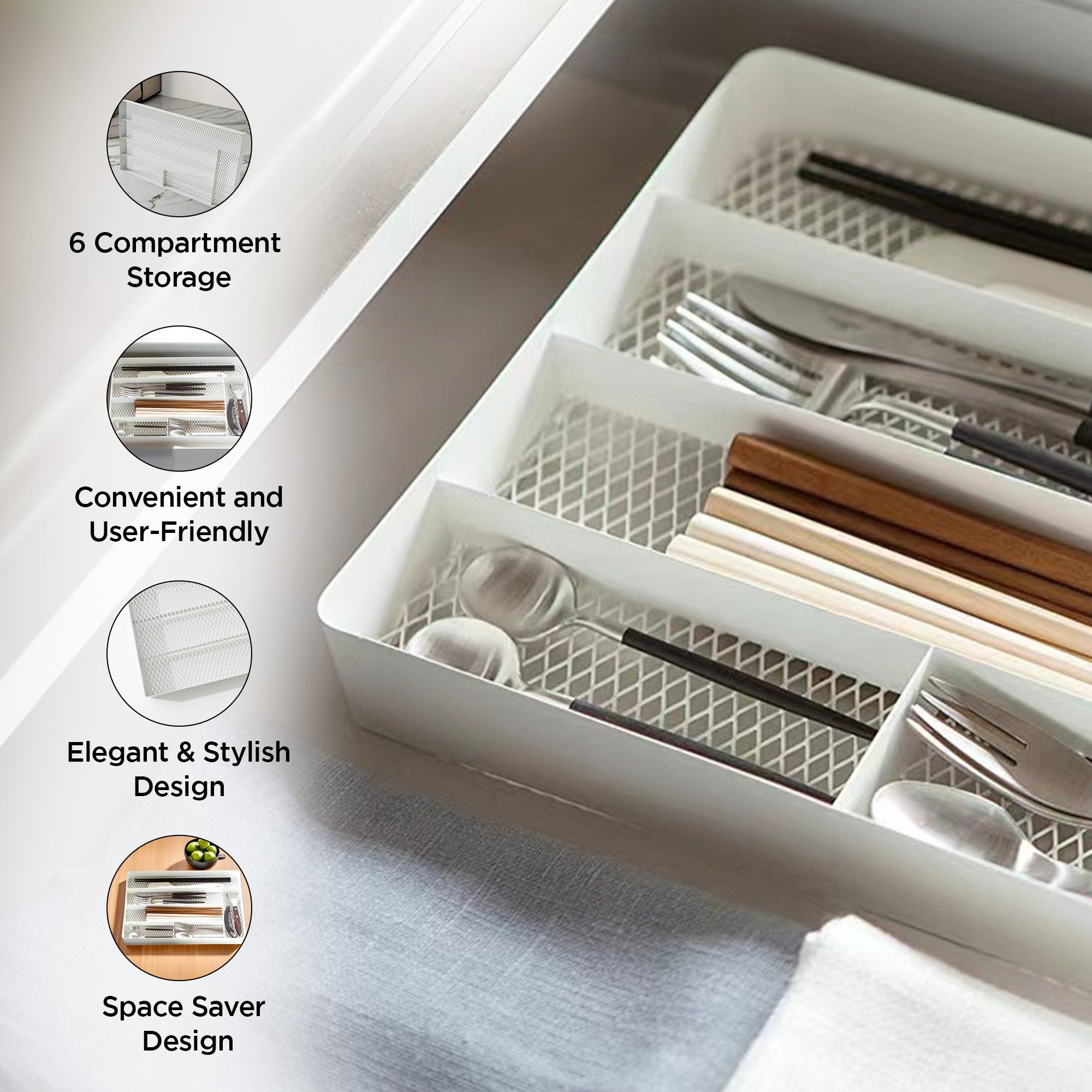 UMAI cutlery tray - multi-purpose kitchen use