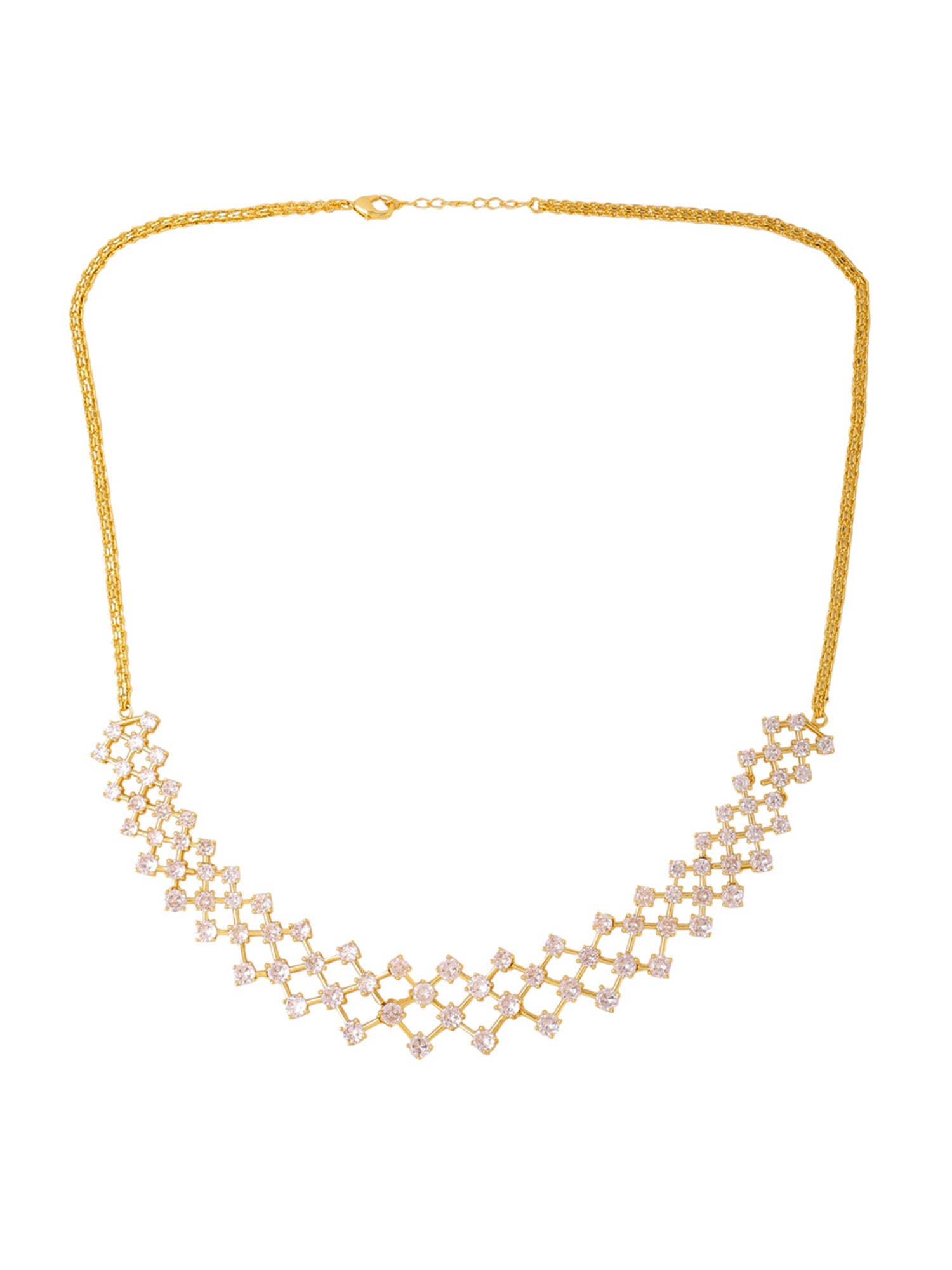 Yellow Chimes choker necklace - Elegant night out accessory