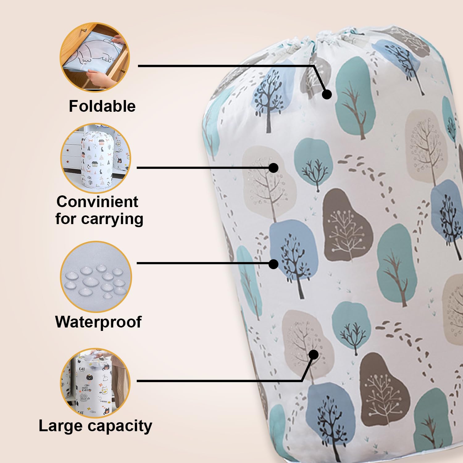 Kuber Industries laundry bag - home laundry organization
