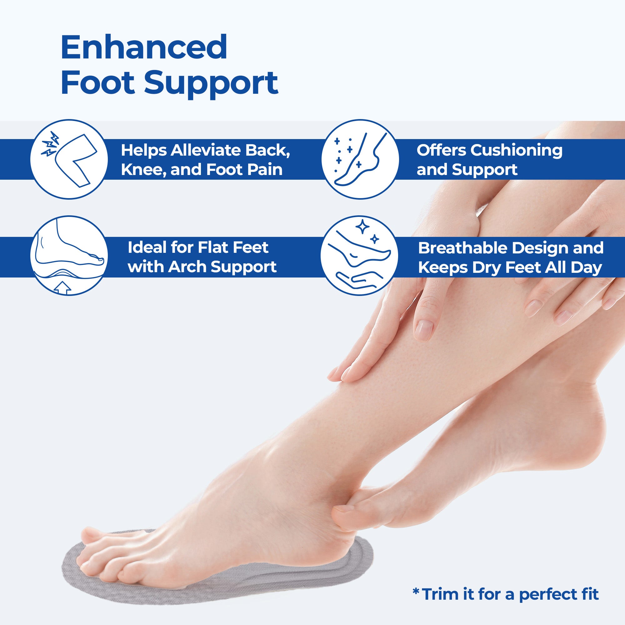 Dr Foot air pillow insoles - Suitable for casual walks