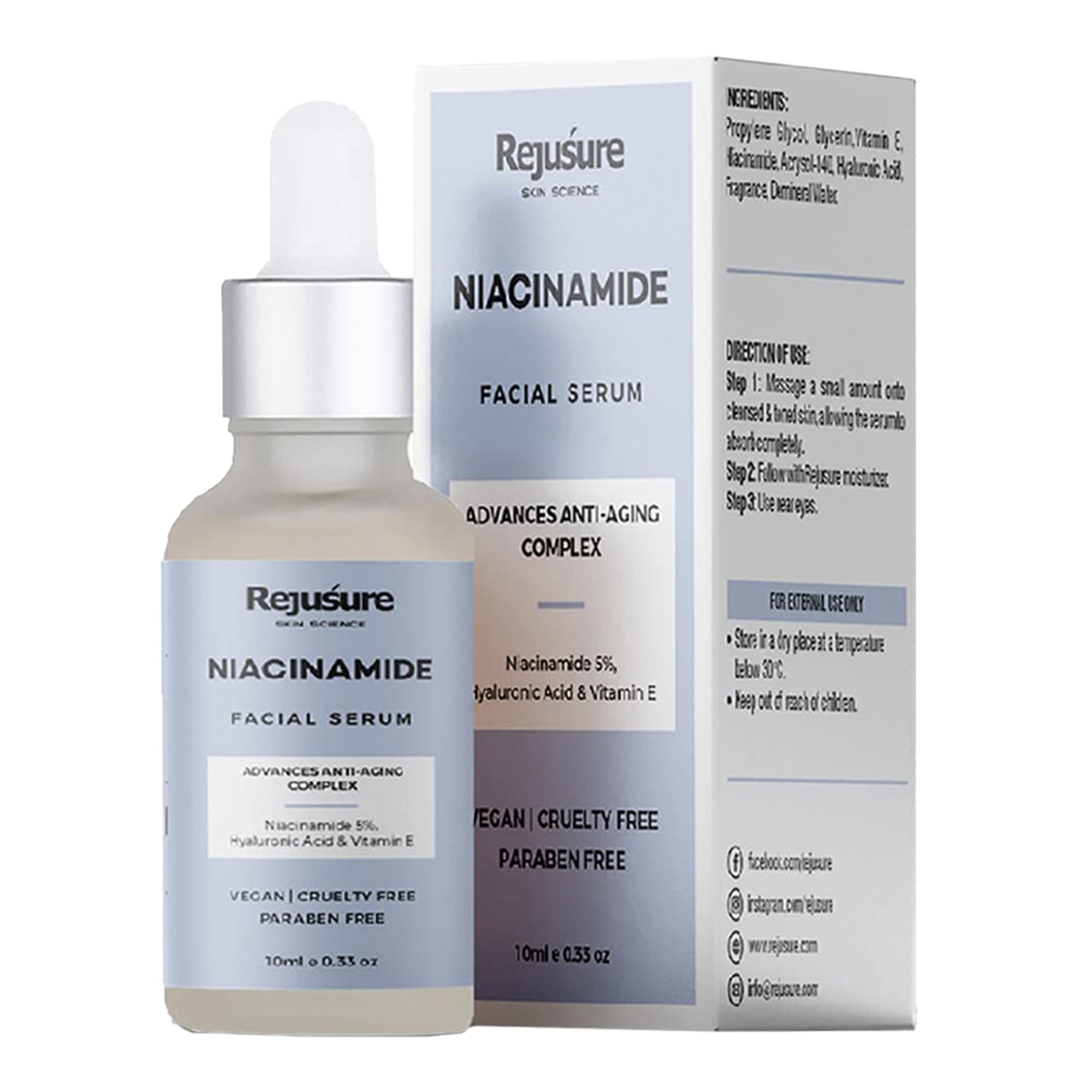 Rejusure niacinamide face serum - Hydration boost