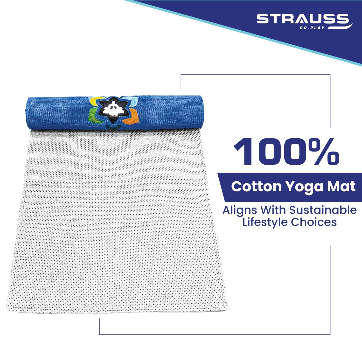 Strauss Cotton Yoga Mat - Gym workouts