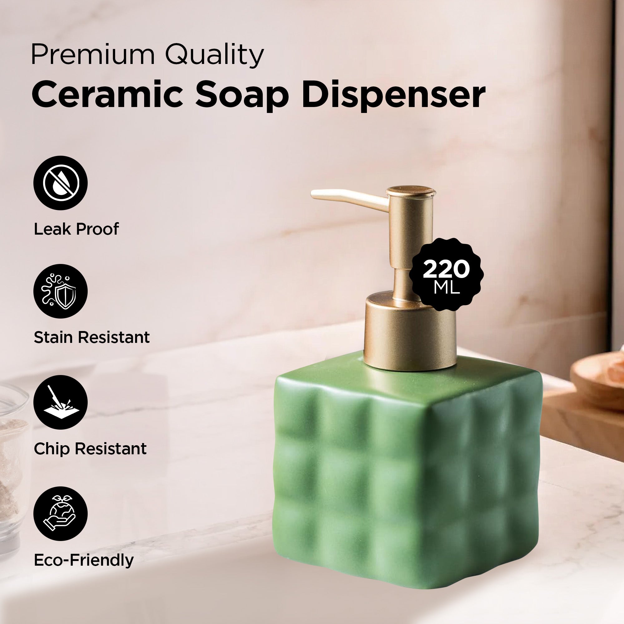 UMAI Stylish Soap Dispenser - refillable luxury