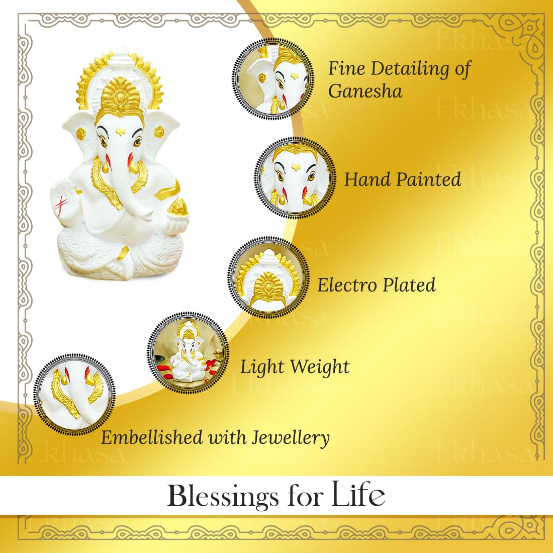 Ekhasa Ganesh Idol - Beautiful Gift for Festivals