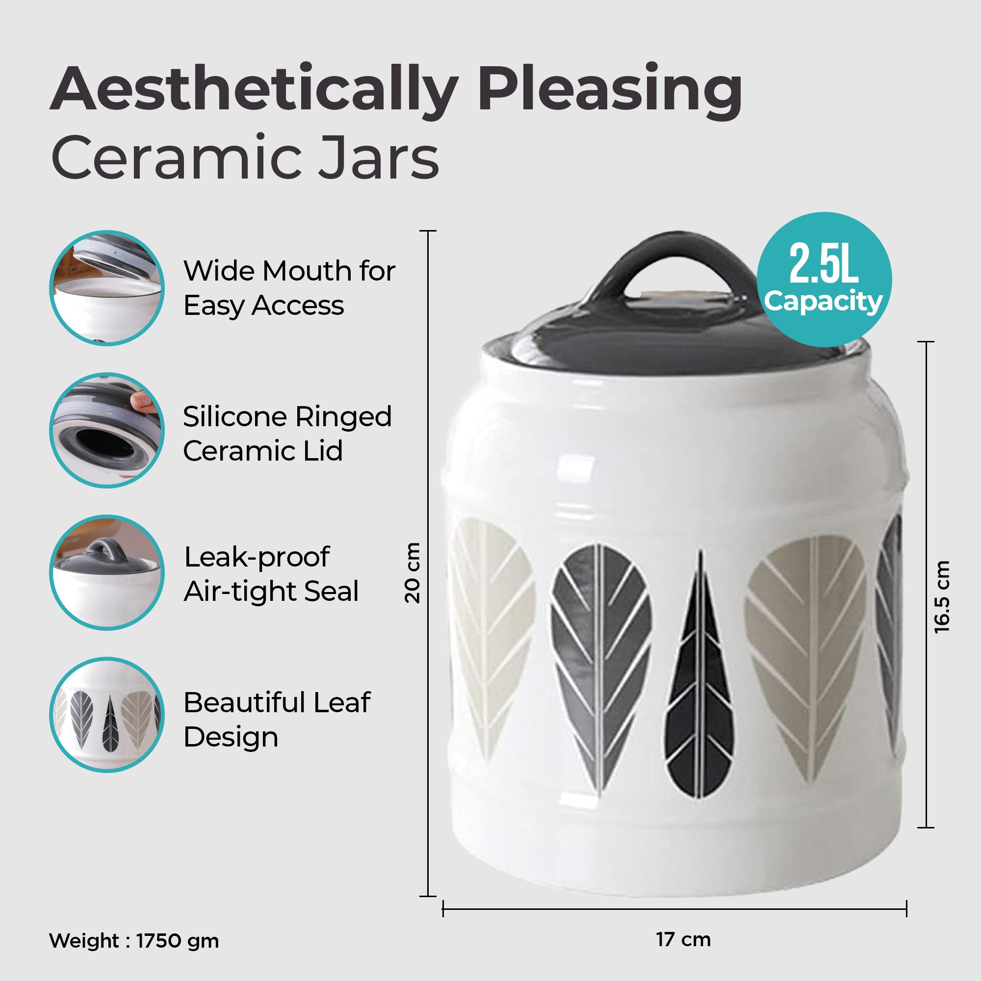 The Better Home kitchen storage jar - perfect for organizing food