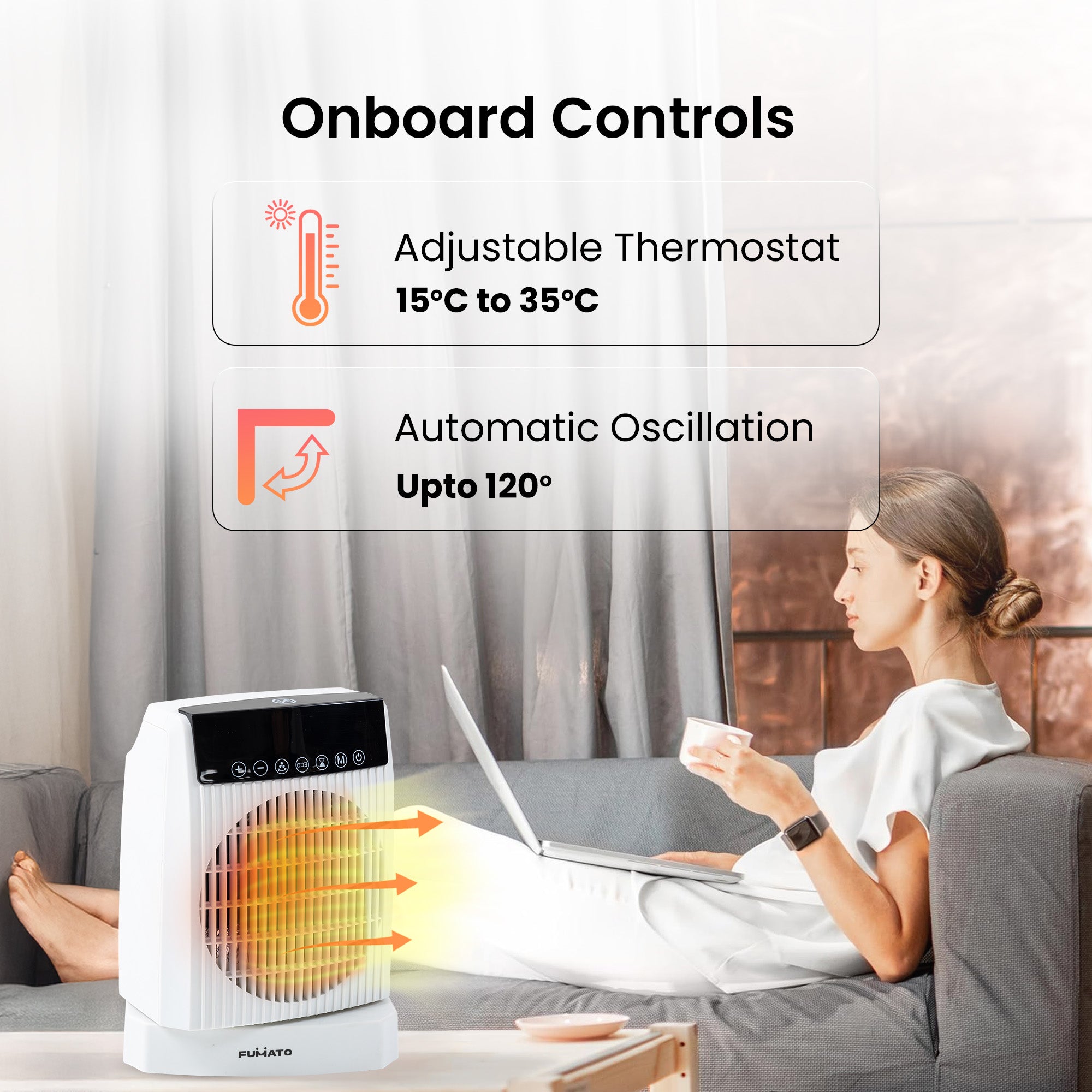 Fumato Waterproof Heater - Perfect for garage warmth