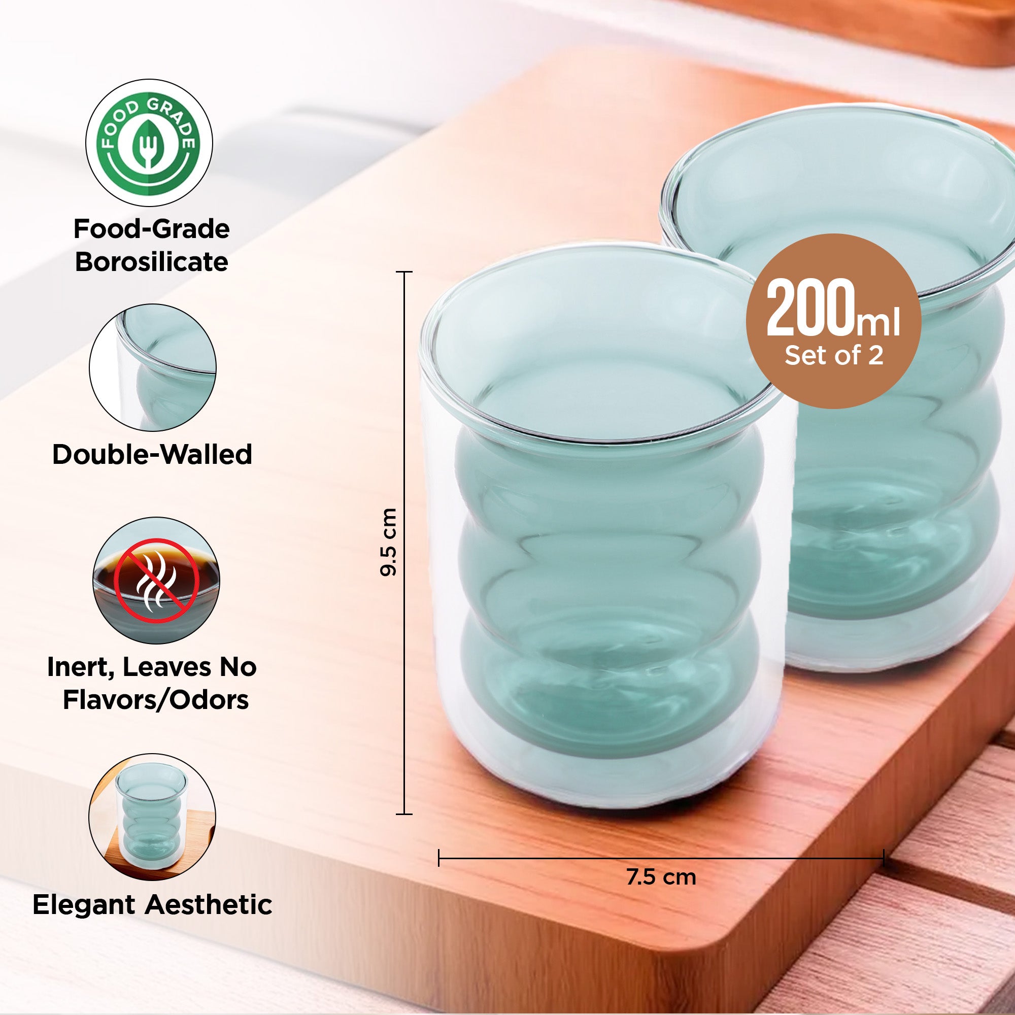 UMAI double wall coffee mug - stylish kitchen decor