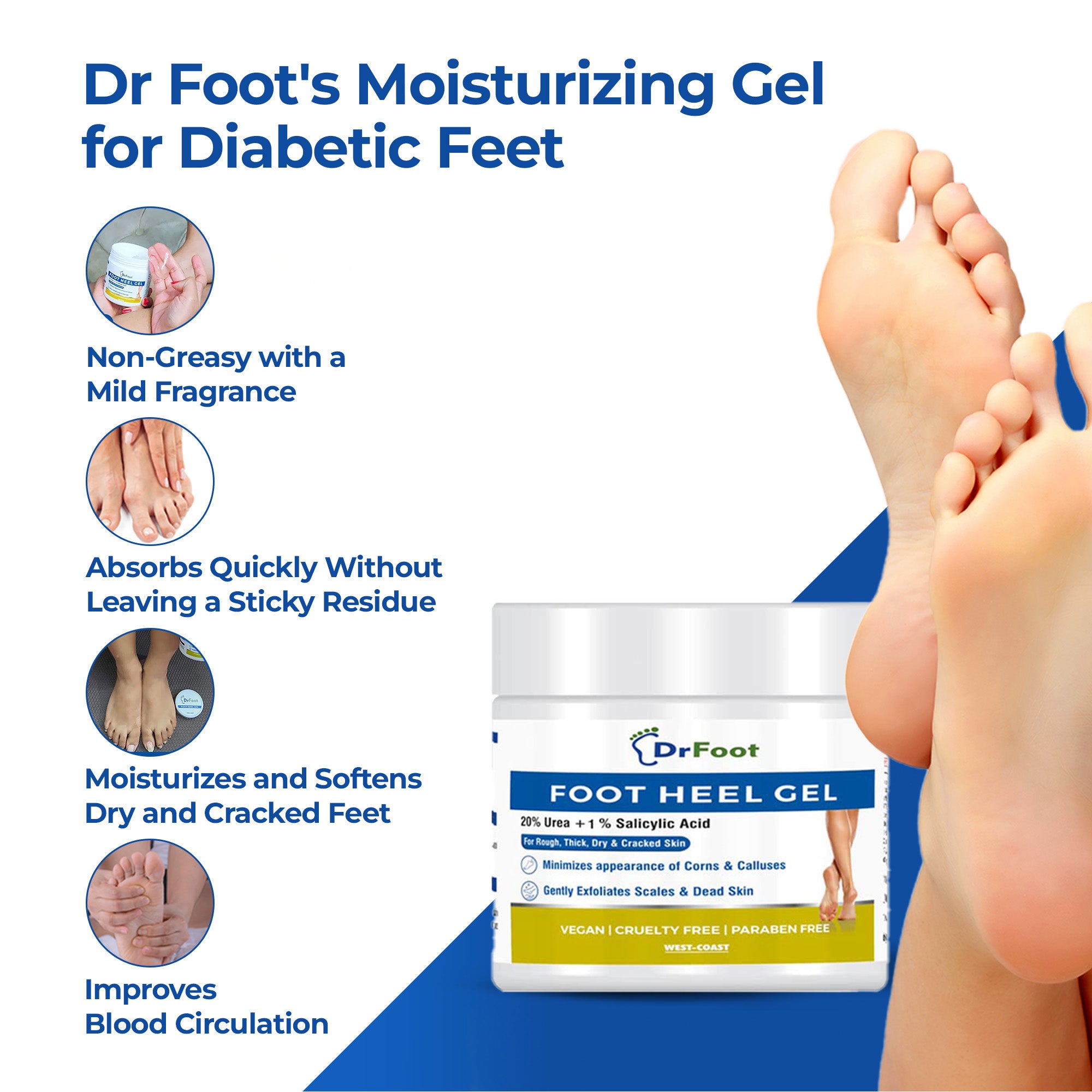 Dr Foot heel repair cream - soothing cracked heels