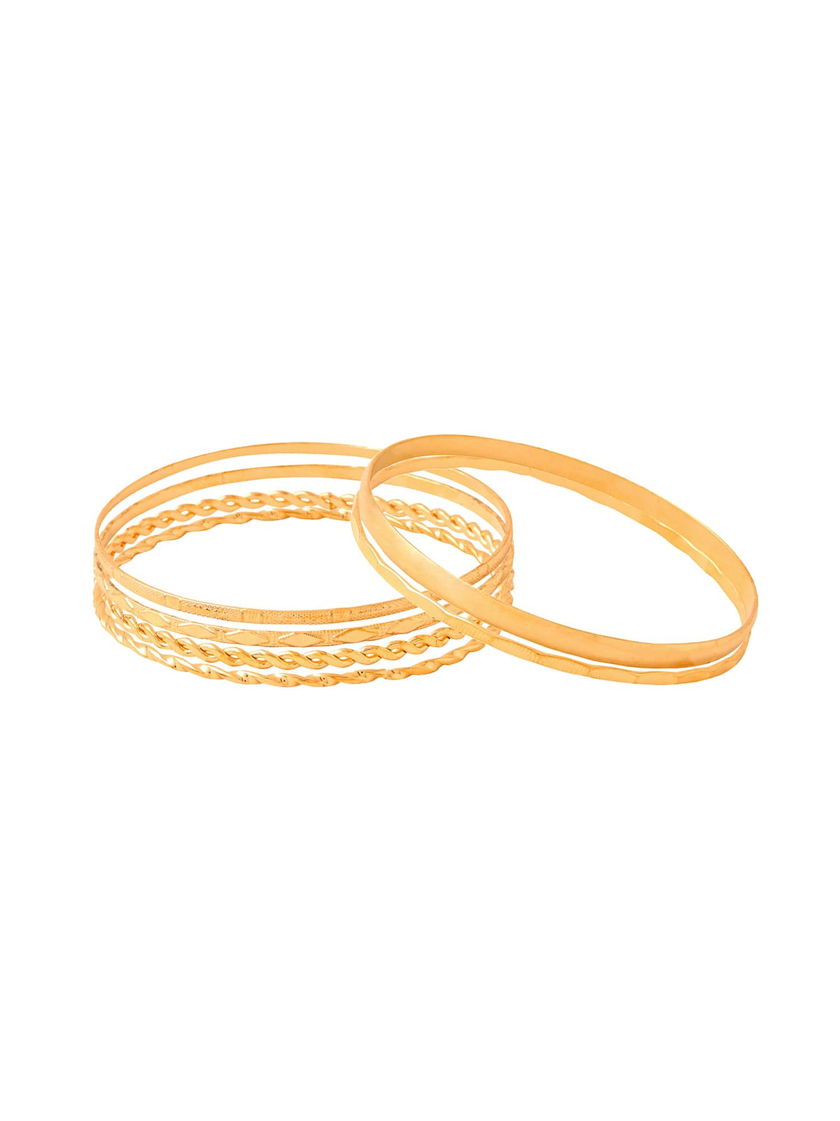 Yellow Chimes bangle bracelet set - summer fashion