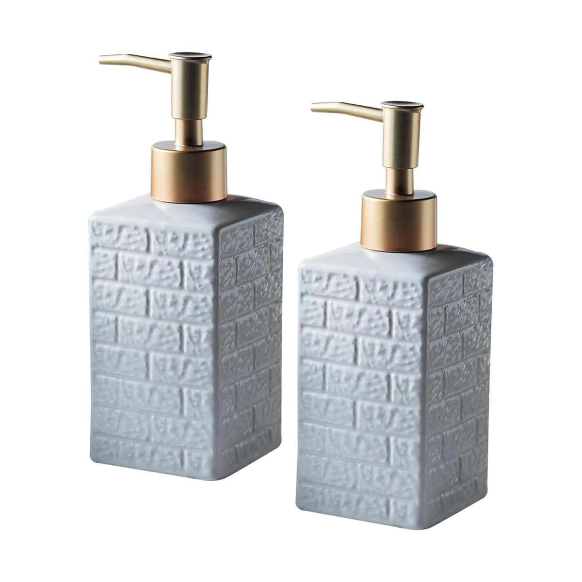 Kuber Industries gray soap dispenser - modern design