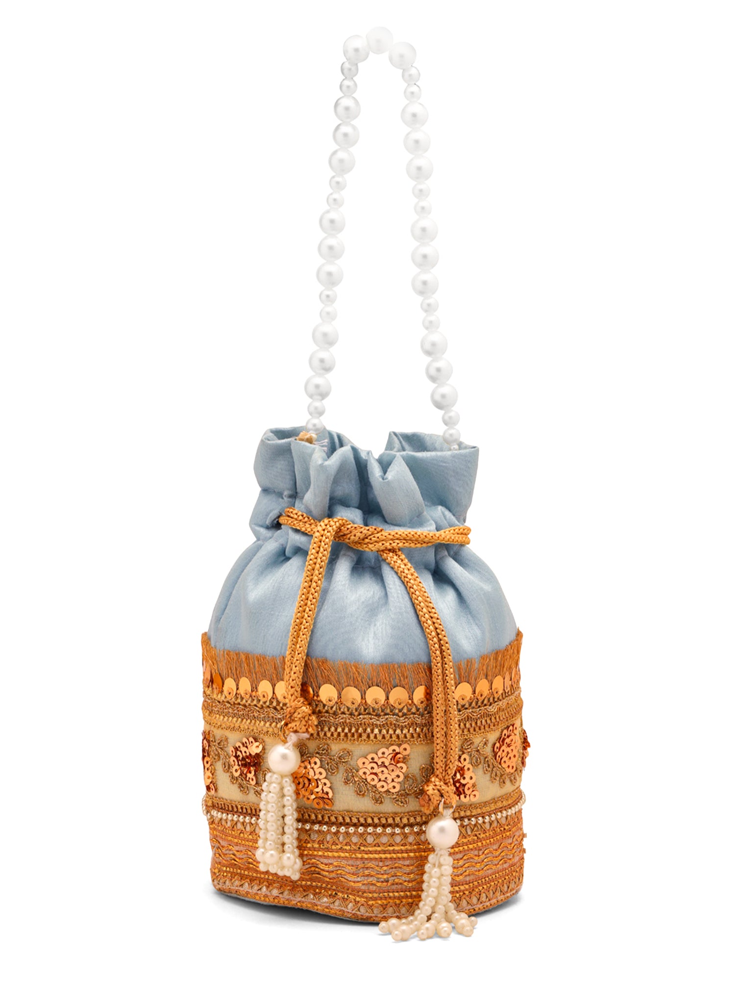 Yellow Chimes stylish potli bag - Suitable for all occasions