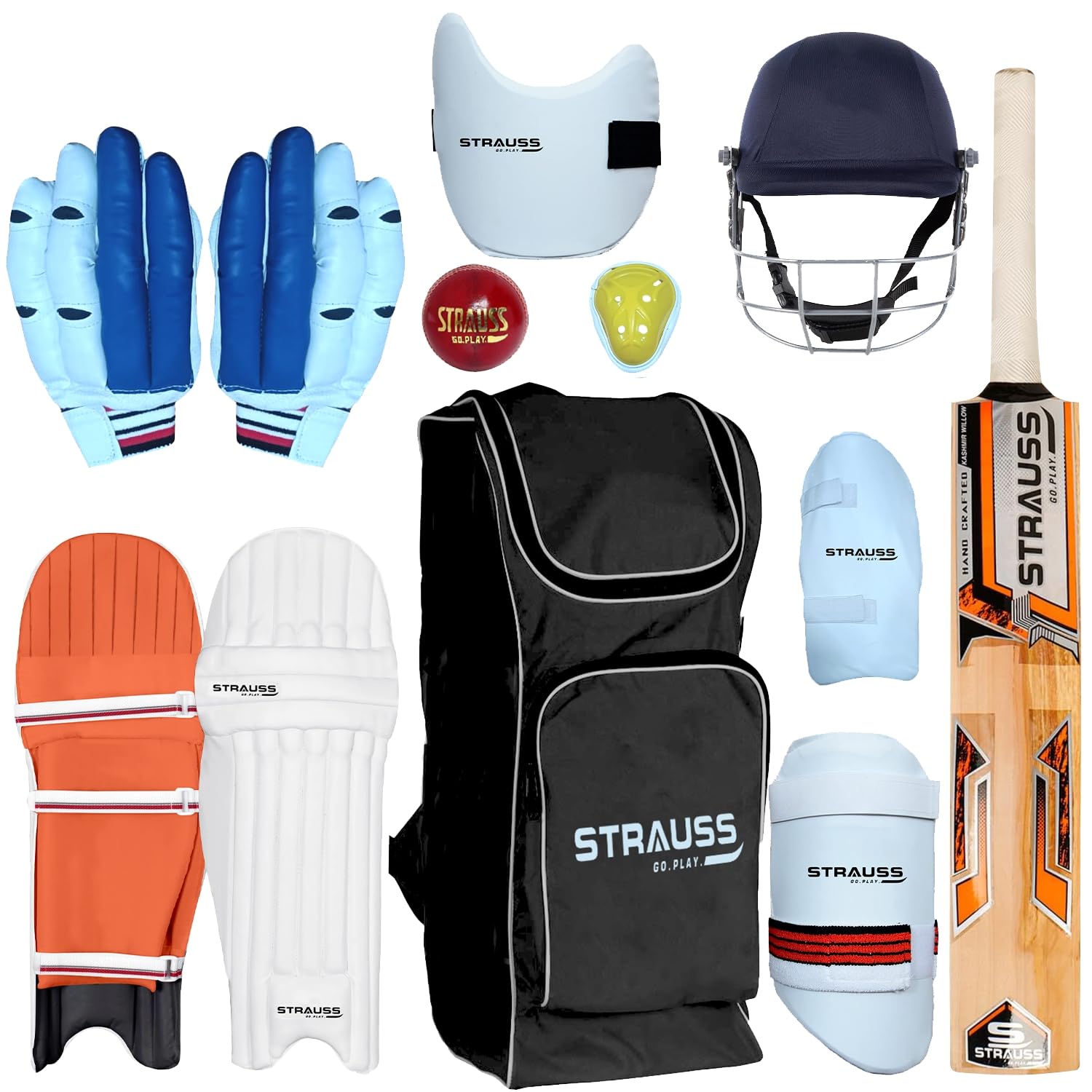 Strauss cricket accessories - All-in-one set for young athletes