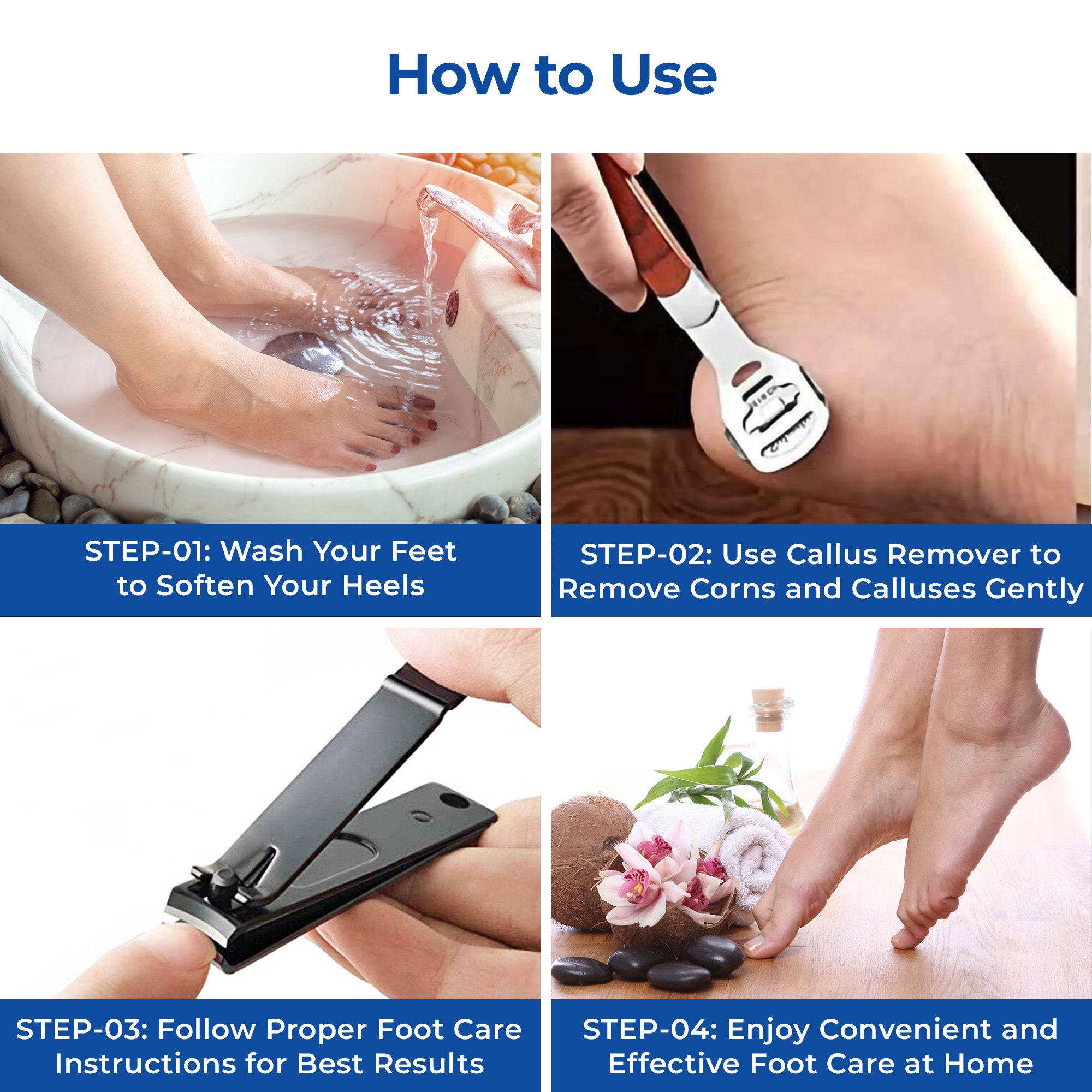 Dr Foot stainless steel tools - professional manicure kit