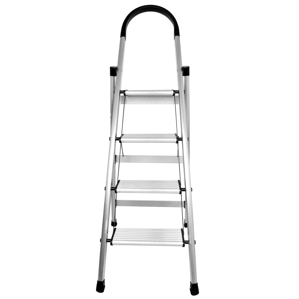 Plantex Premium Folding Aluminium Ladder for Home Use/Wide Anti Skid ...