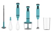 The Better Home FUMATO Electric Hand Blender, Chopper, Frother, Whisker, Processor 600W | 2 Variable Speed Modes, Jar, Stainless Steel Stem & Blades, Splatter Proof | 1 Yr Warranty (Misty Blue)