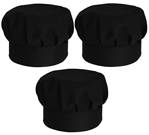 Kuber Industries Unisex's Cooking Cap (50KM01045_Black_Standard)