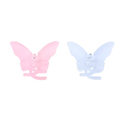 Yellow Chimes Claw Clips for Women Hair Clutches for Women Hair Accessories For Women Set of 2 Pcs Claw Clip Pink White Butterfly Clips Big Clutchers for Hair Clutcher for women and Girls Gift for Women & Girls