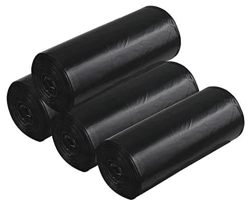 Kuber Industries Medium 120 Garbage Bags/Dustbin Bags, 19x21 Inches (Black)-HS41KUBMART24027